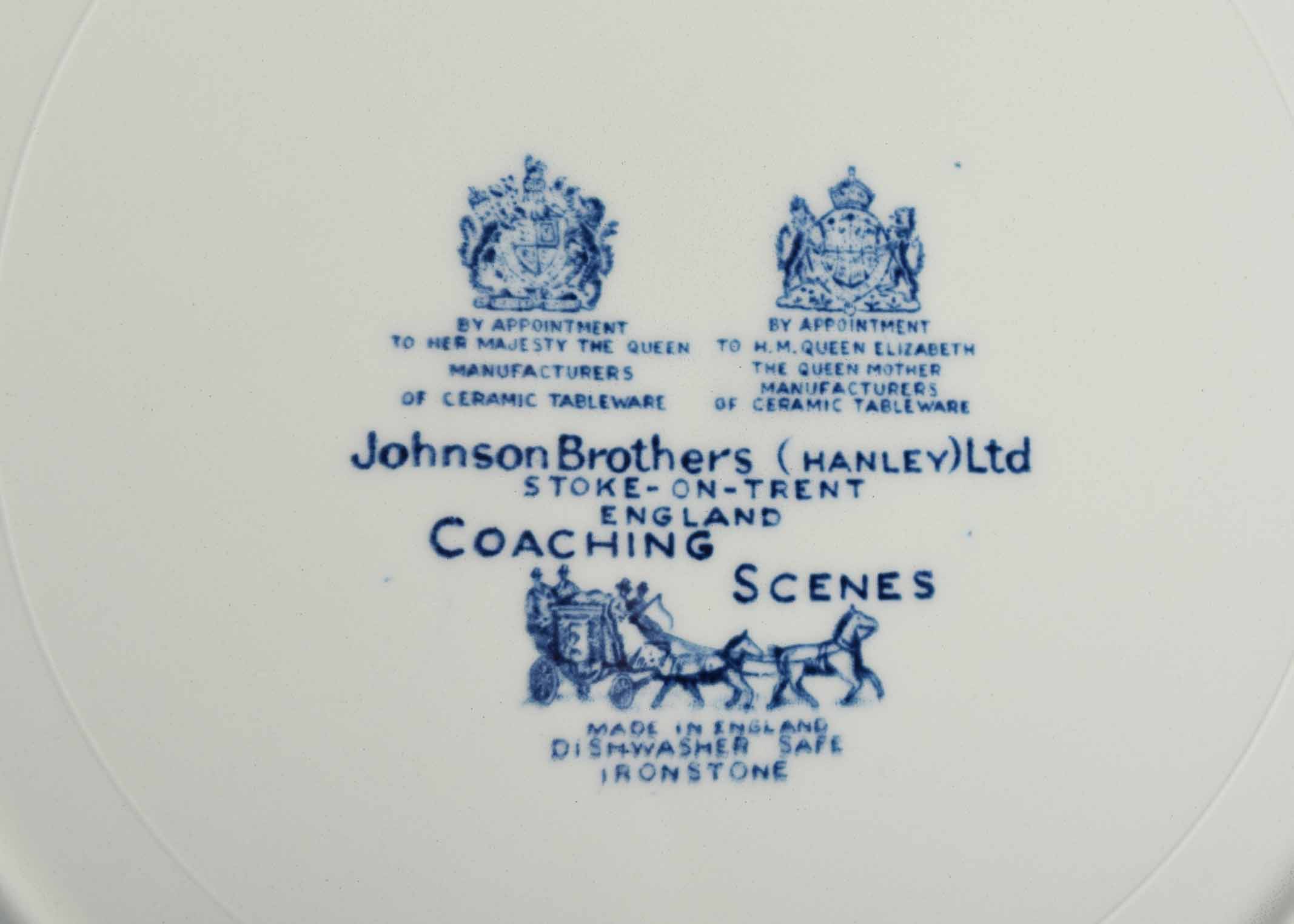 Johnson Brothers Coaching Scenes Plates Set