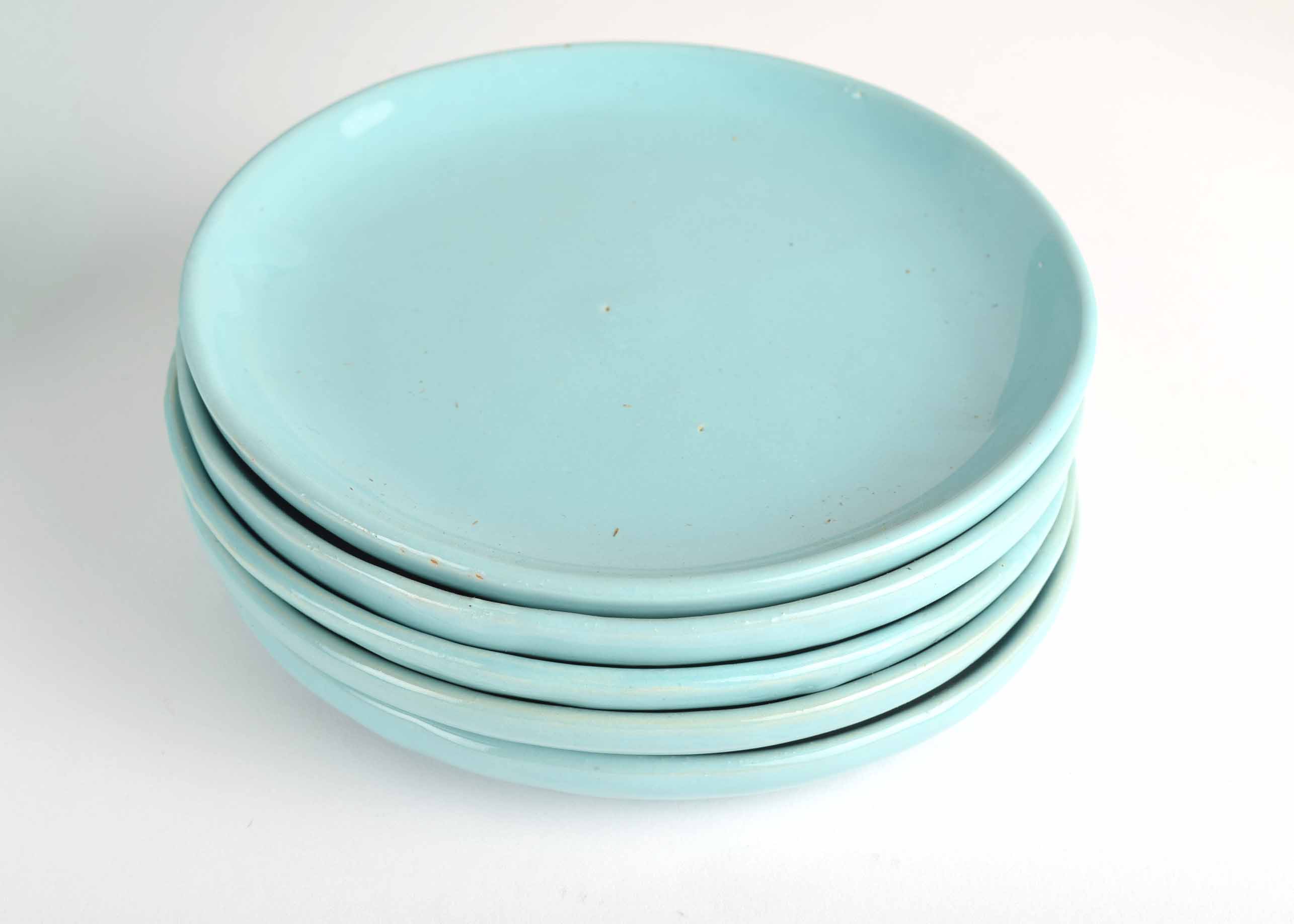 Turquoise Blue Bybee Stoneware Set