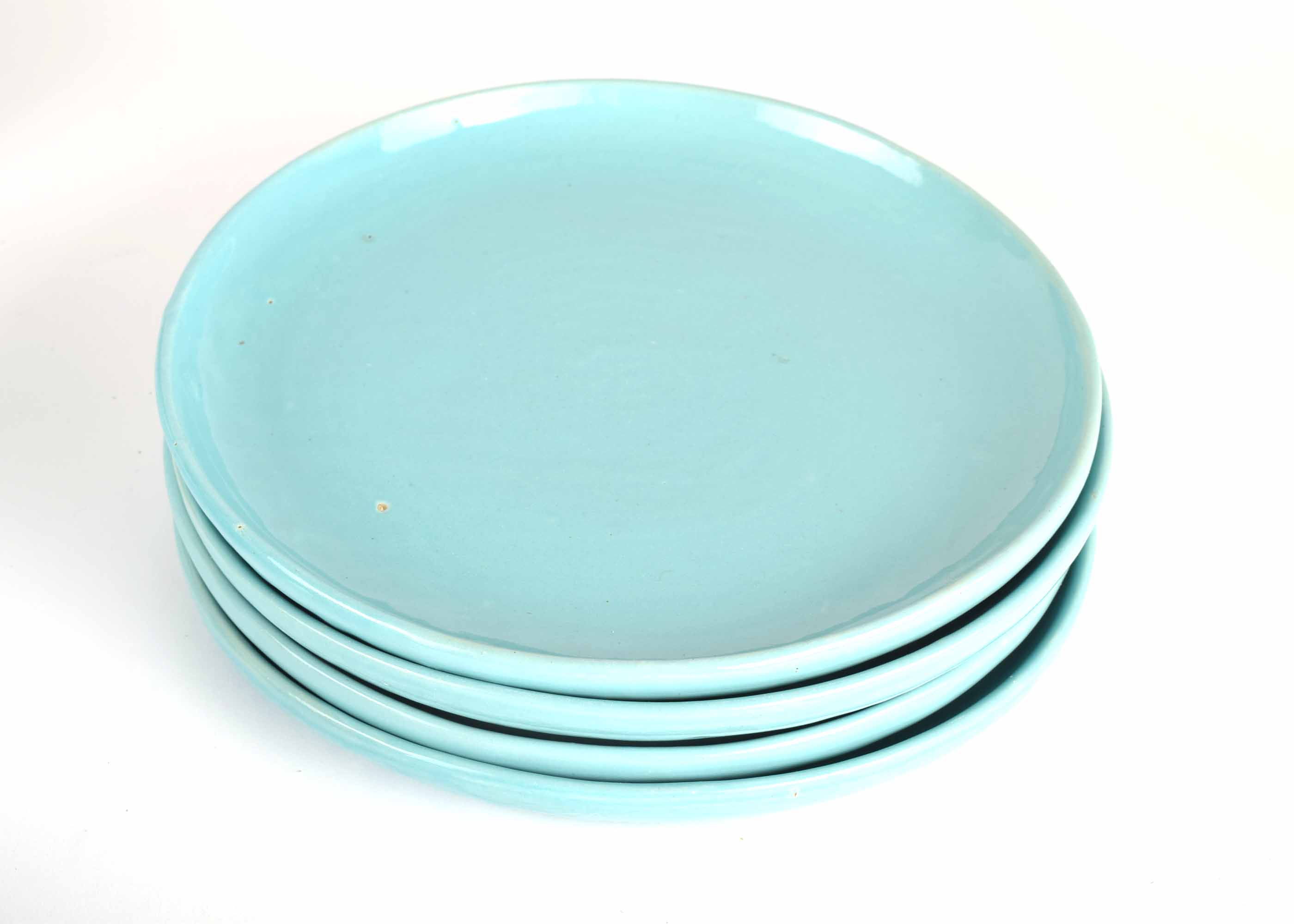 Turquoise Blue Bybee Stoneware Set