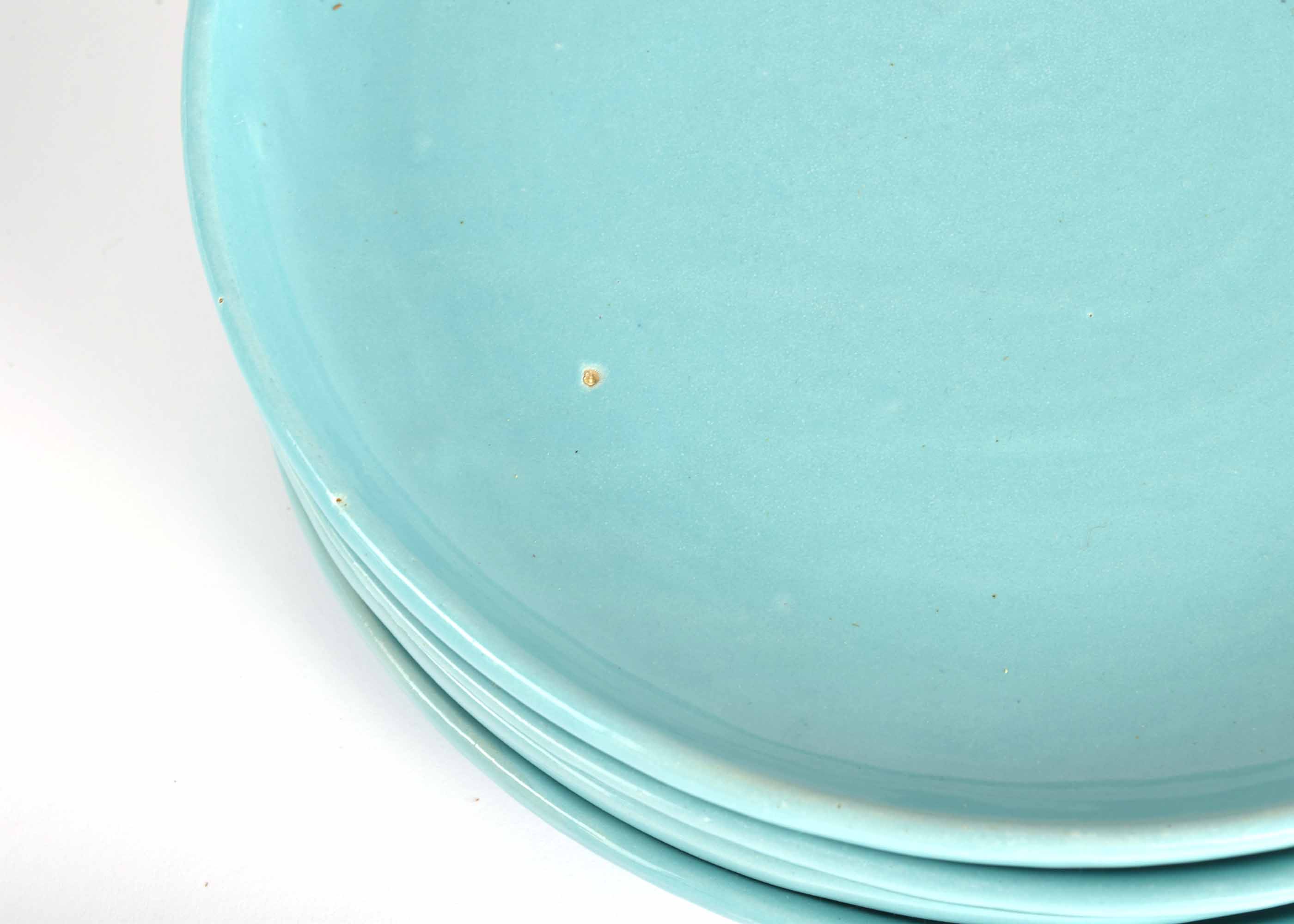 Turquoise Blue Bybee Stoneware Set