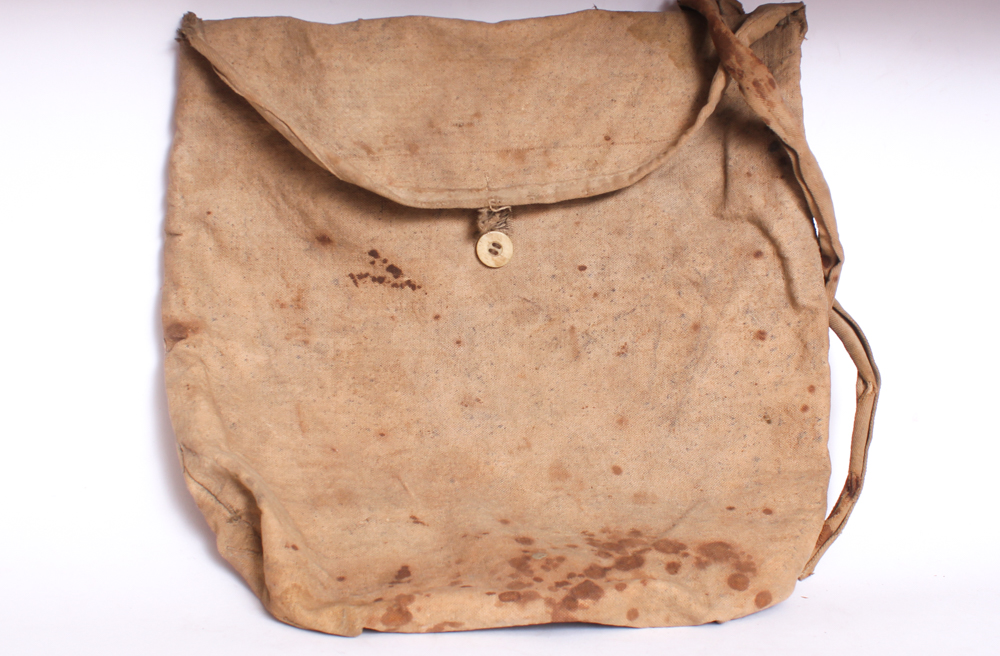 Civil War Union Canteen and Canvas Haversack