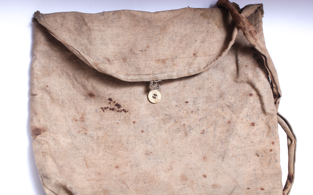 Civil War Union Canteen and Canvas Haversack