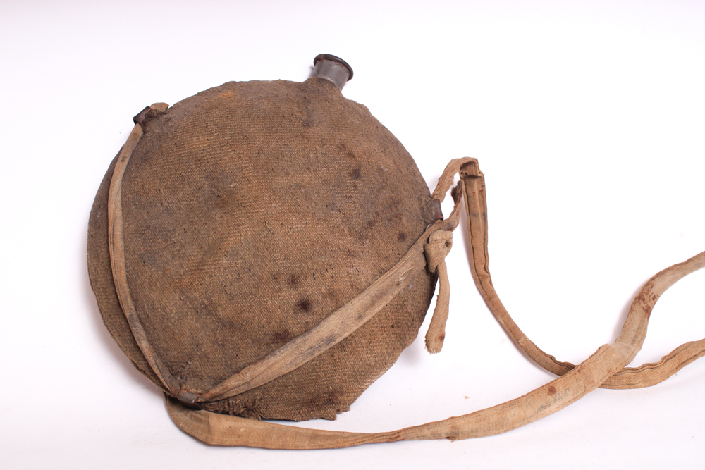 Civil War Union Canteen and Canvas Haversack