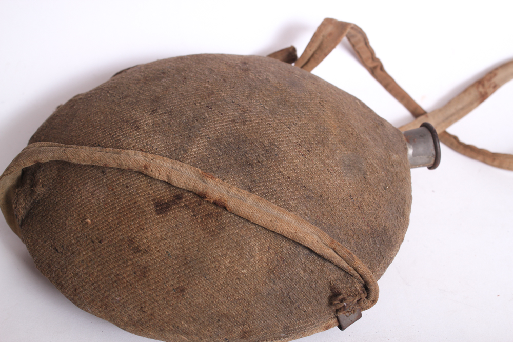 Civil War Union Canteen and Canvas Haversack
