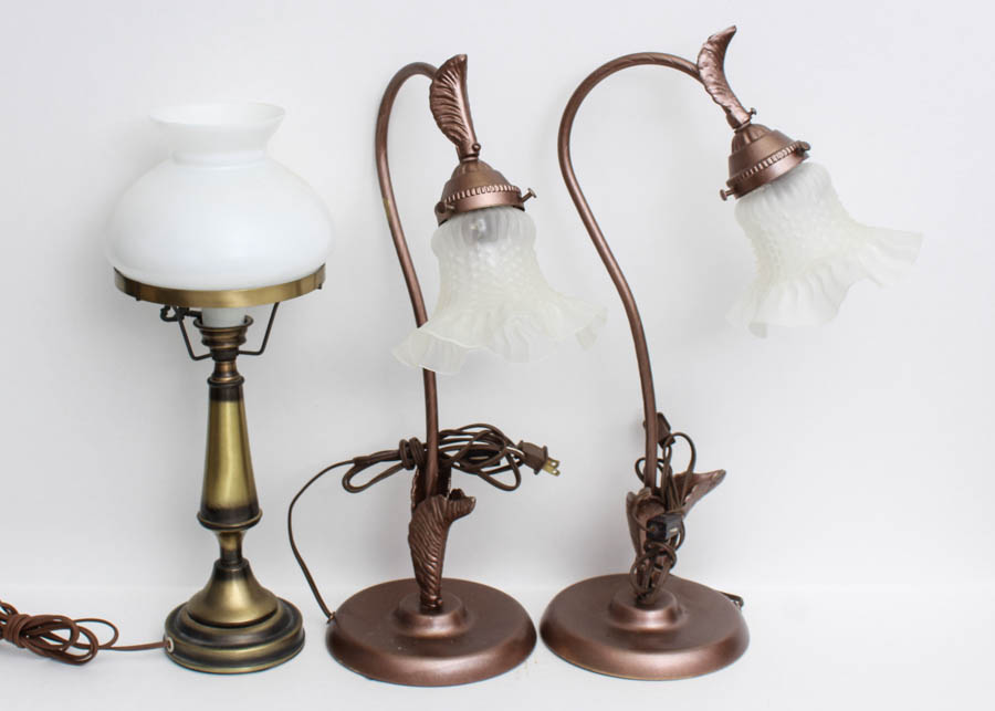 Trio of Table Lamps