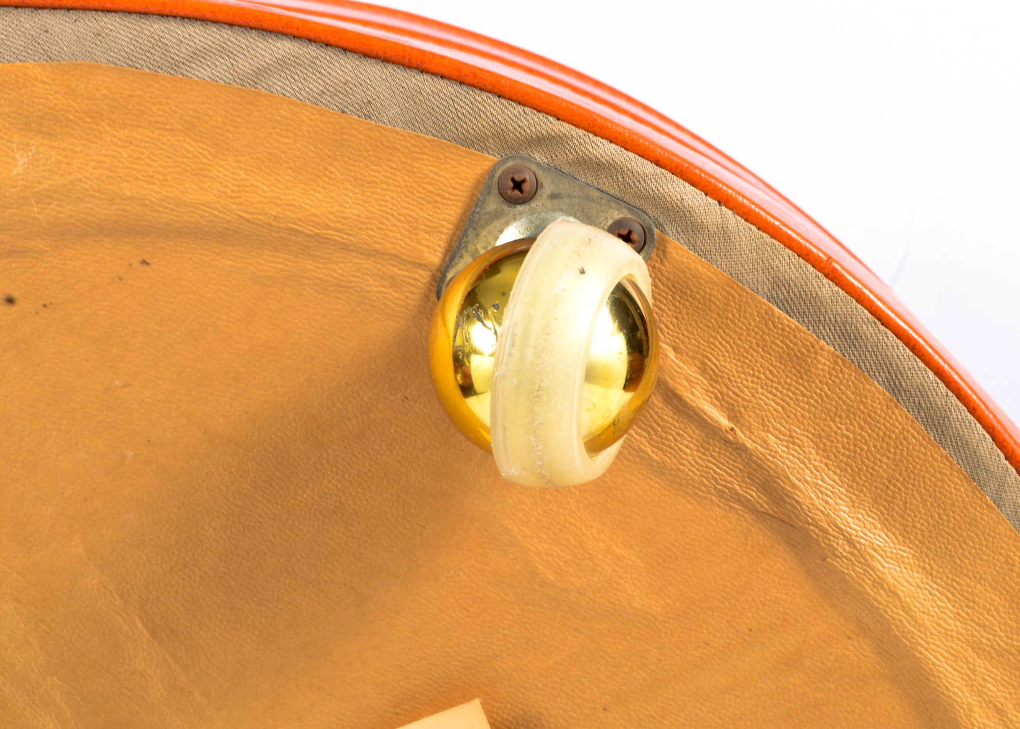 Vintage Orange Hassock