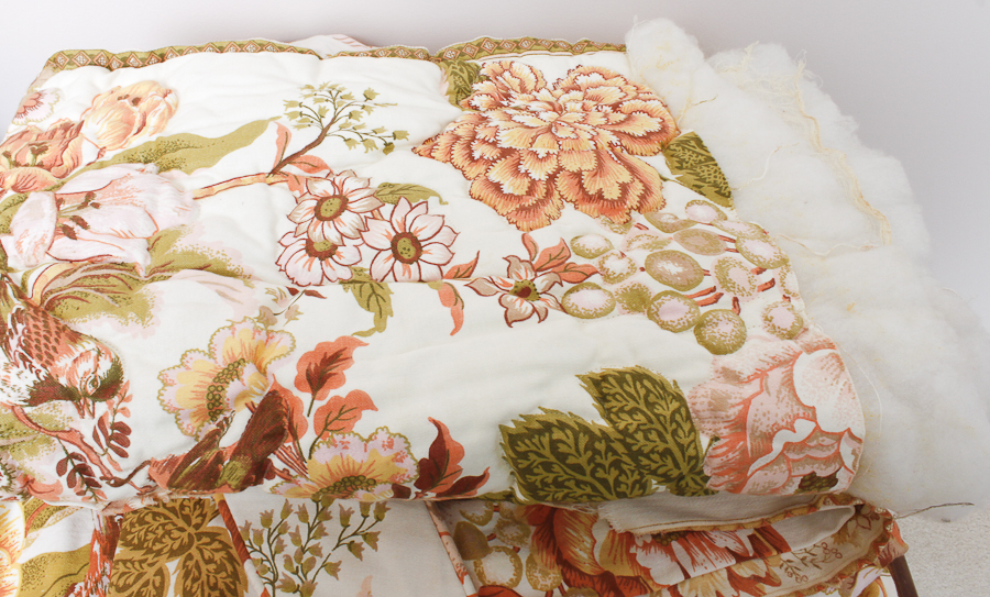Floral Bedspread and Matching Floor Length Curtains