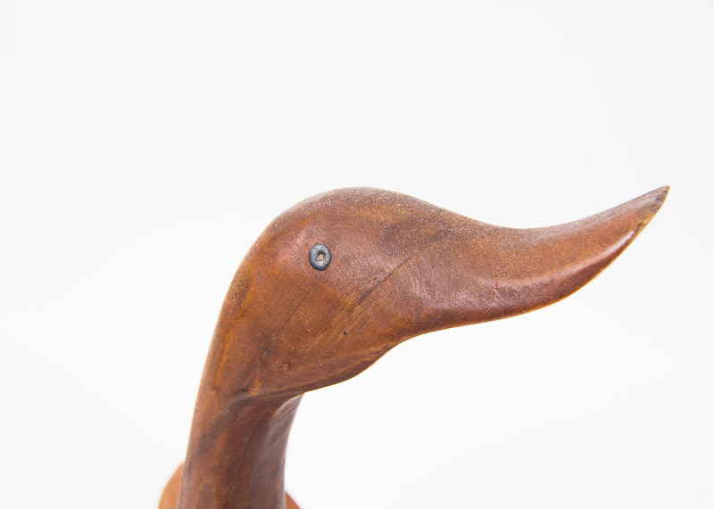 Vintage Burl Wood Duck Carving