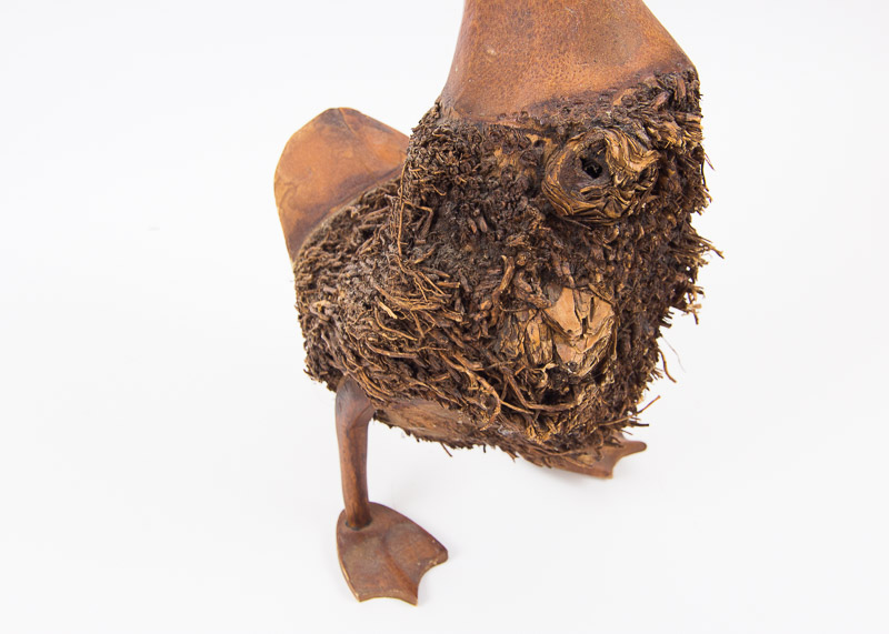 Vintage Burl Wood Duck Carving