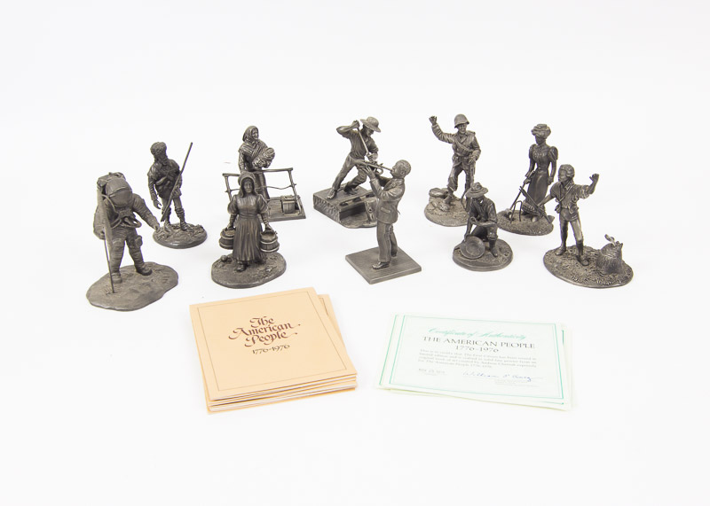 1974-1976 Franklin Mint Pewter Figurine Collection