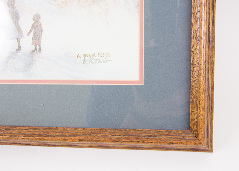 Signed Al Koenig Lithograph and Other Art