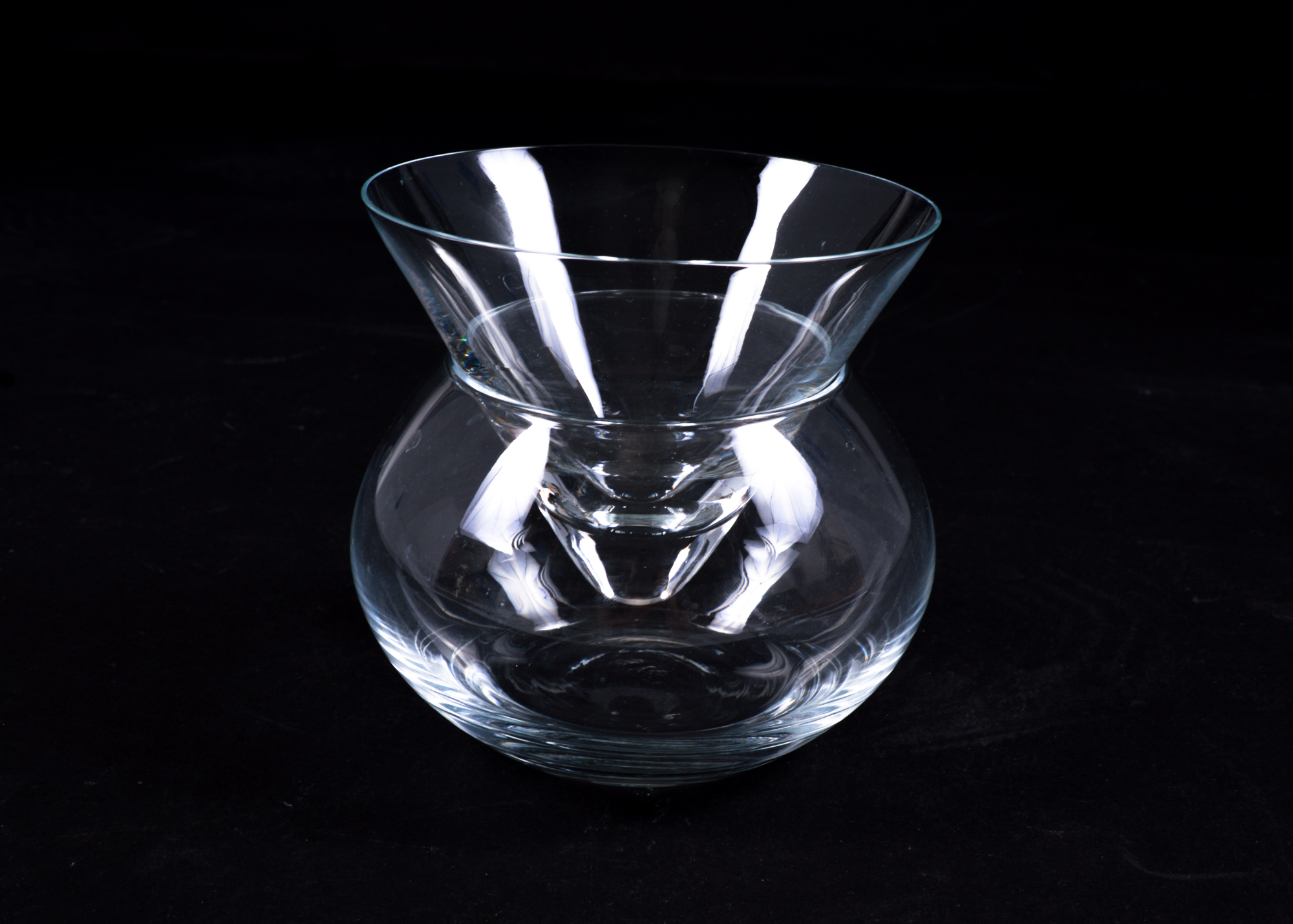 Two Martini Glasses with Chilling Bowls and Glass Dishes
