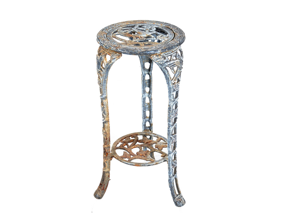 Cast Iron Two-Tier Plant Stand