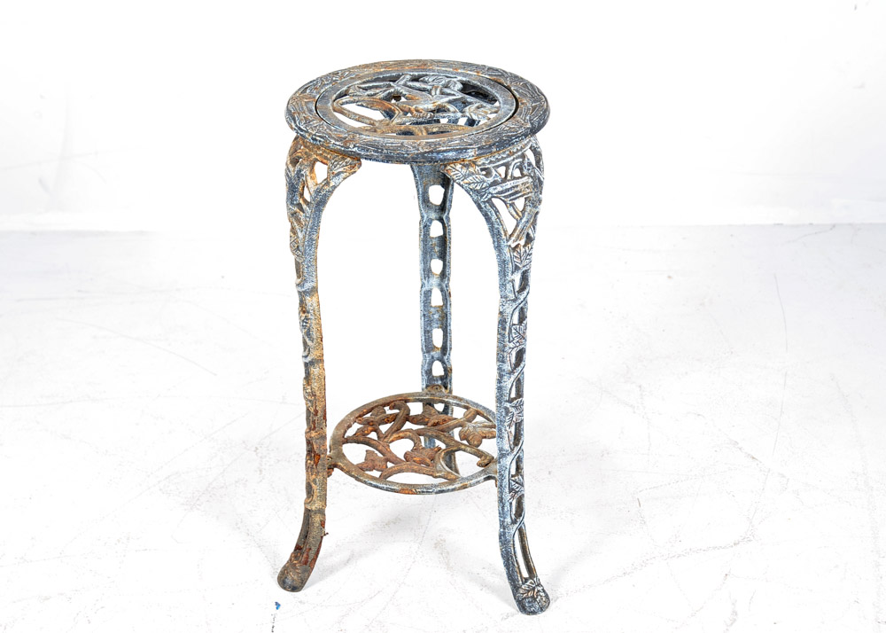 Cast Iron Two-Tier Plant Stand
