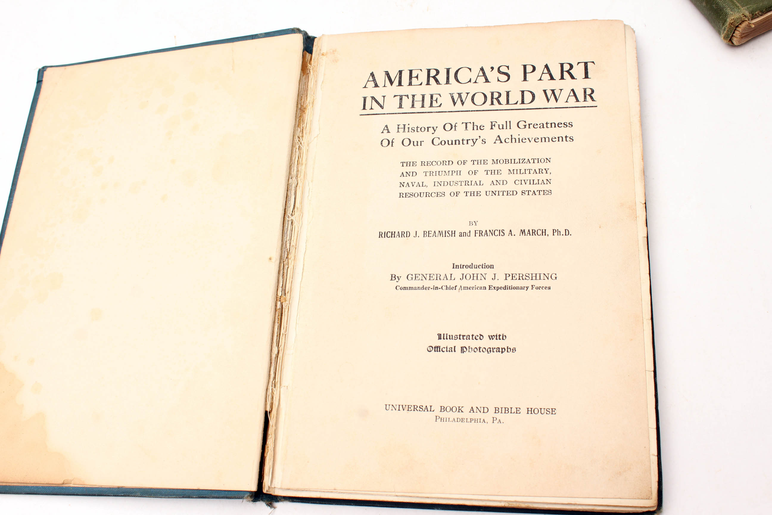 Pair of 1919 Books on WWI