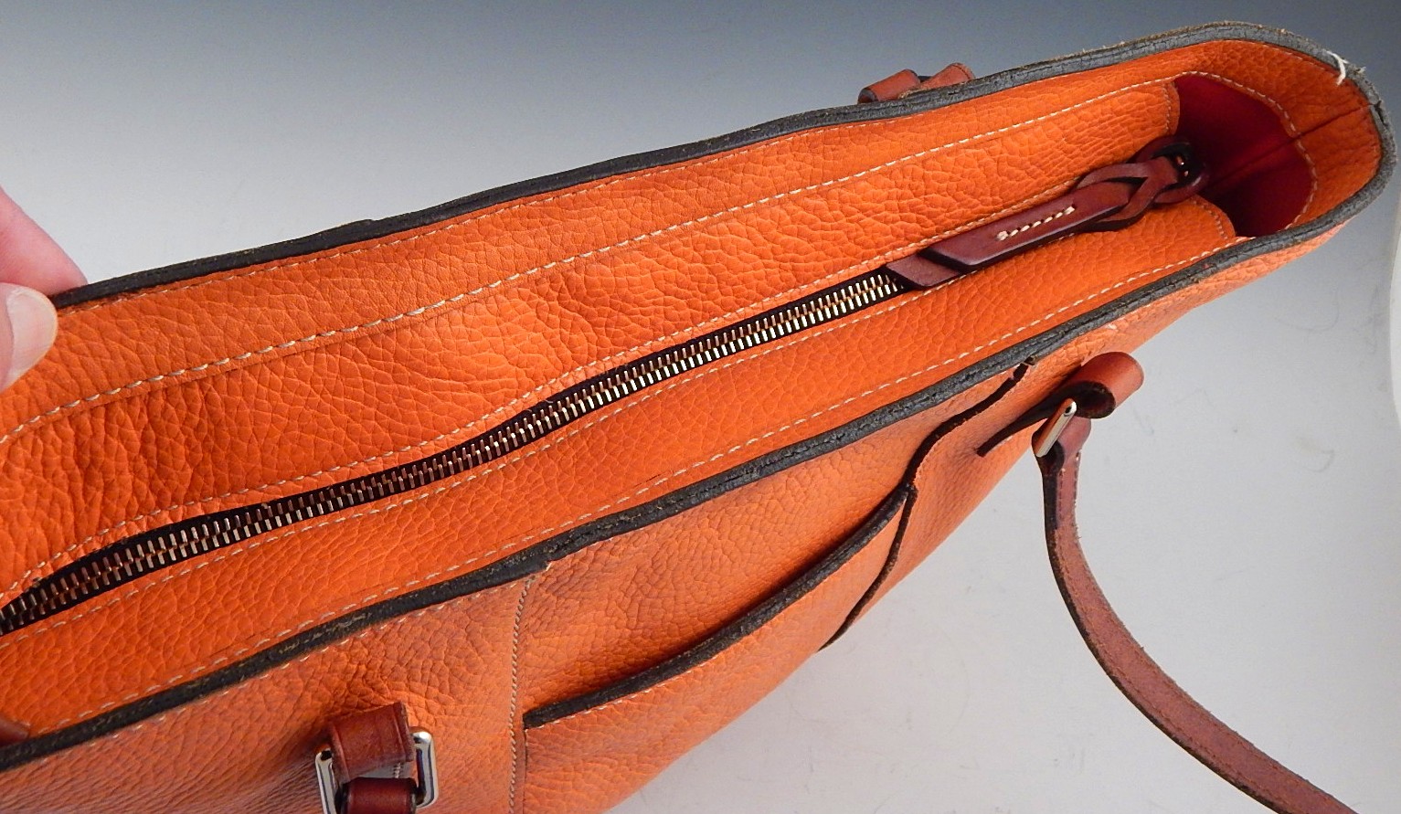 Dooney and Bourke Handbag - Orange Leather