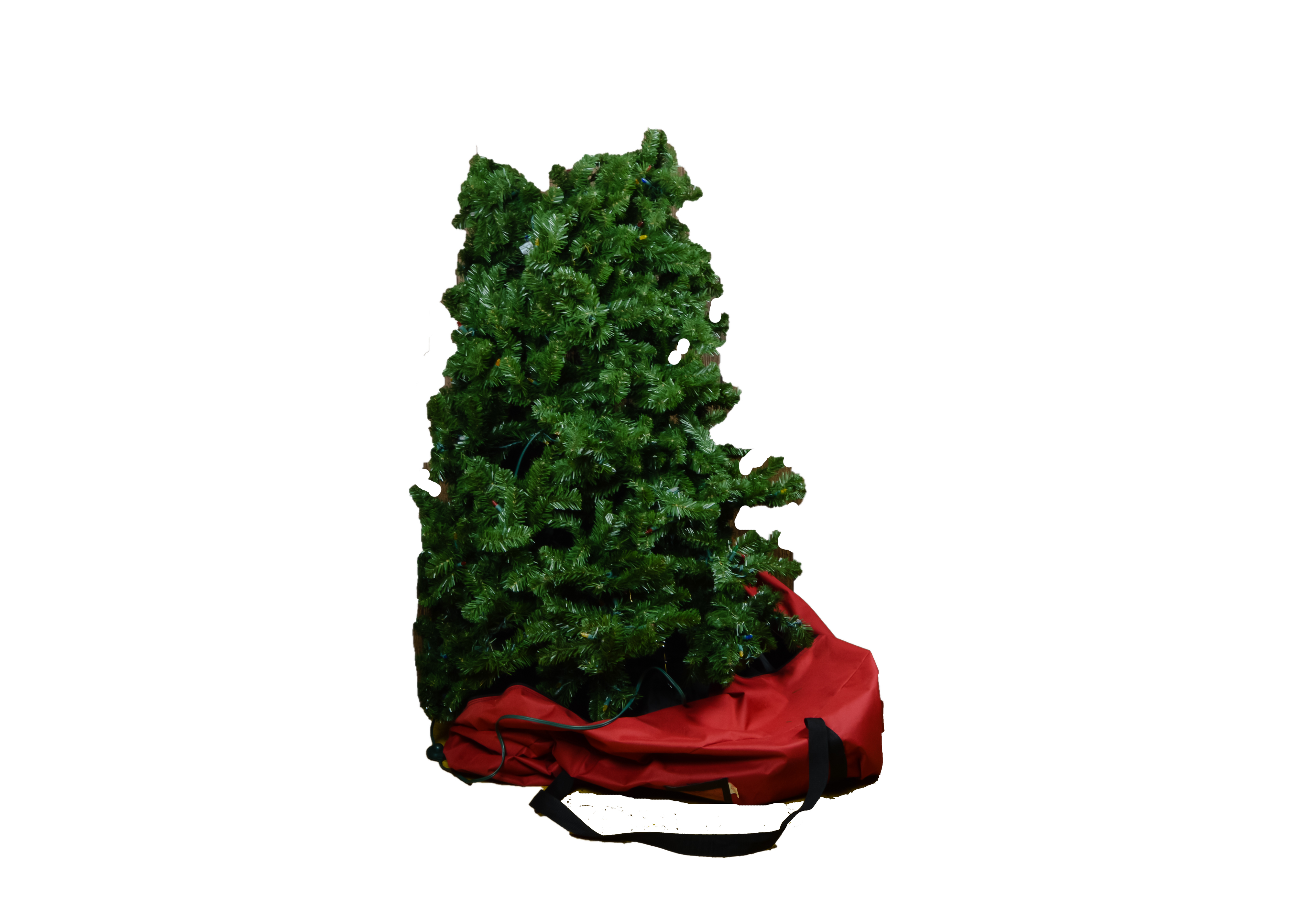 Lighted Artificial Christmas Tree with Carrying Case