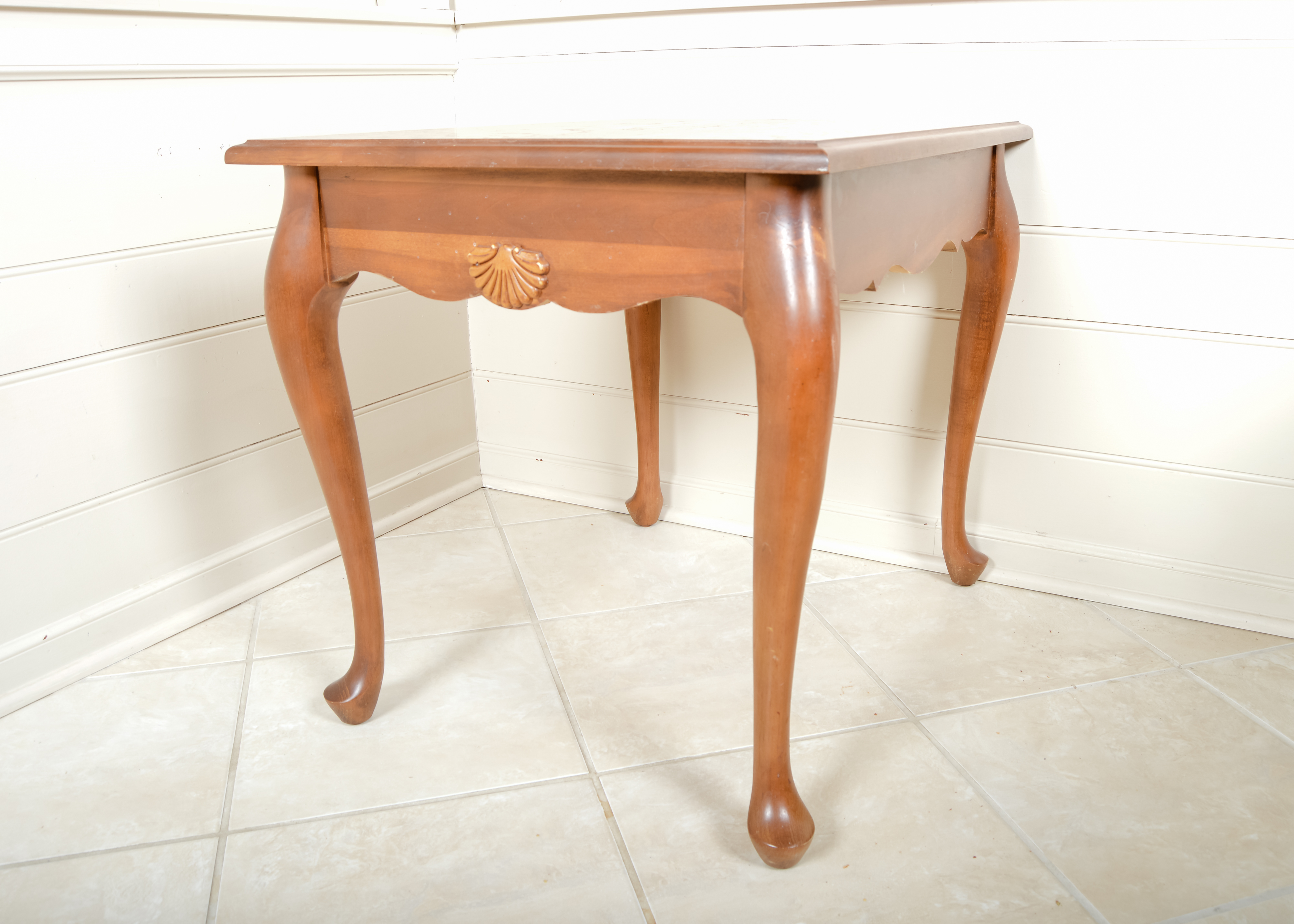 Oak Square End Table