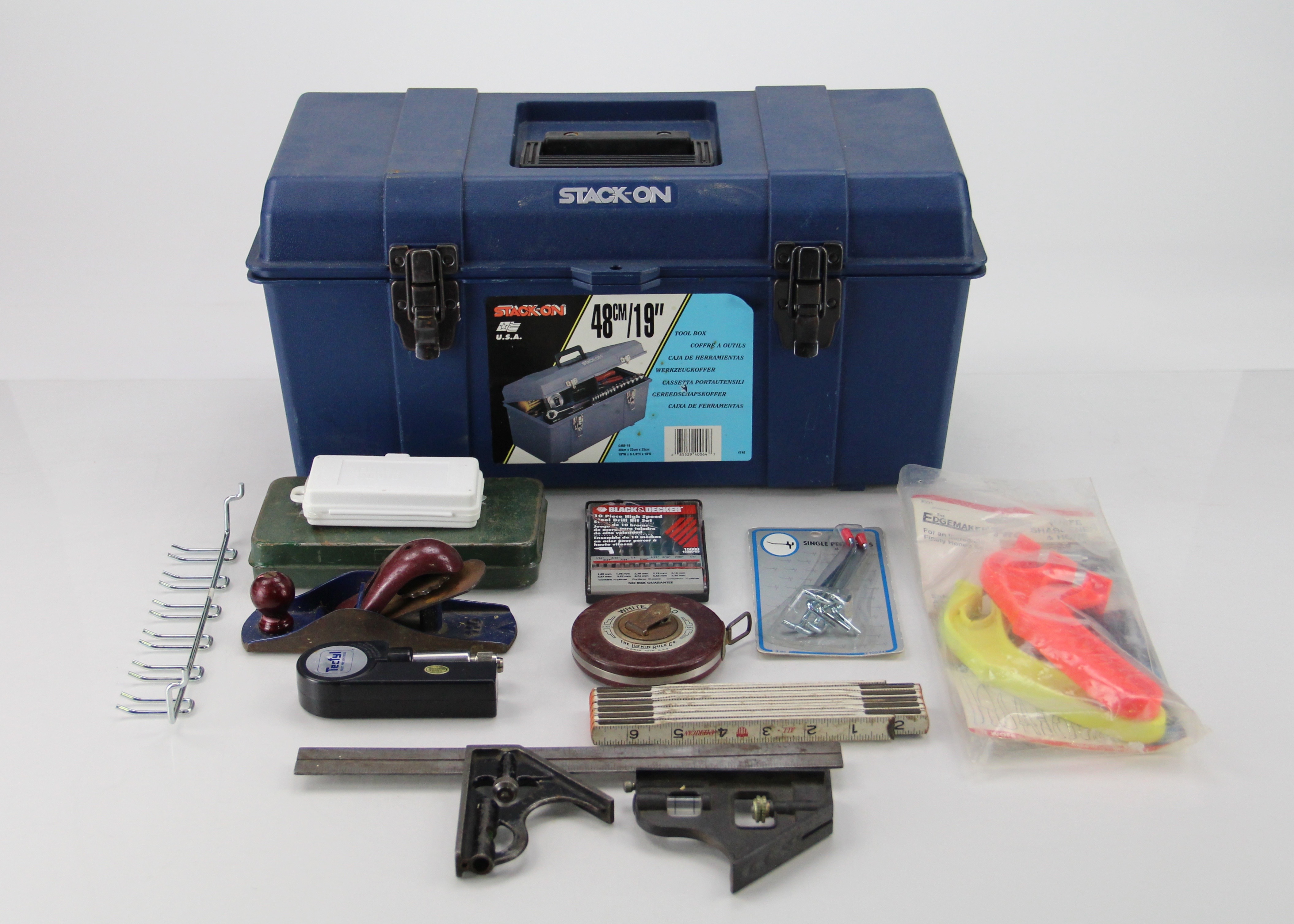 Stack-On Blue Plastic Tool Box