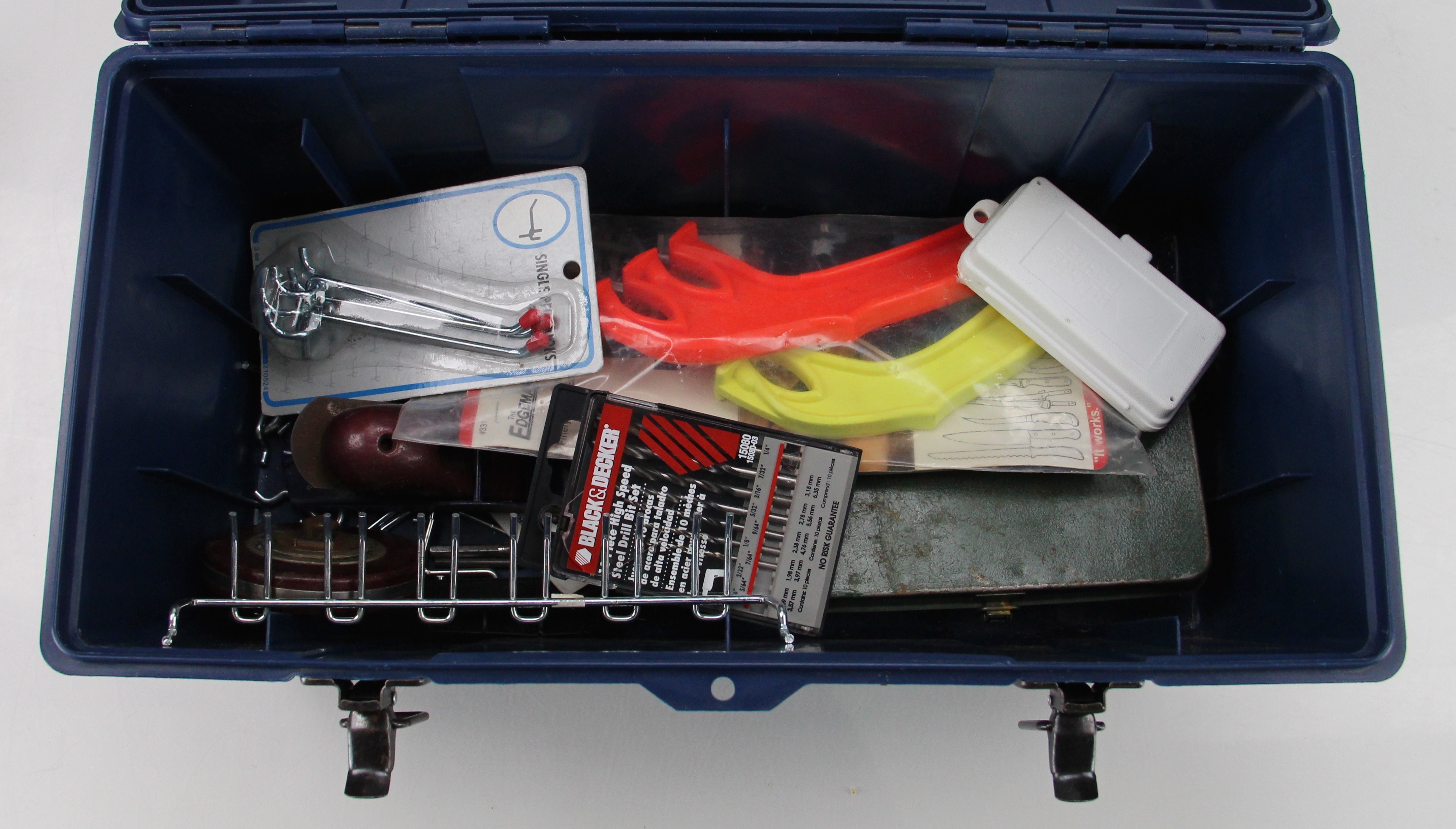 Stack-On Blue Plastic Tool Box