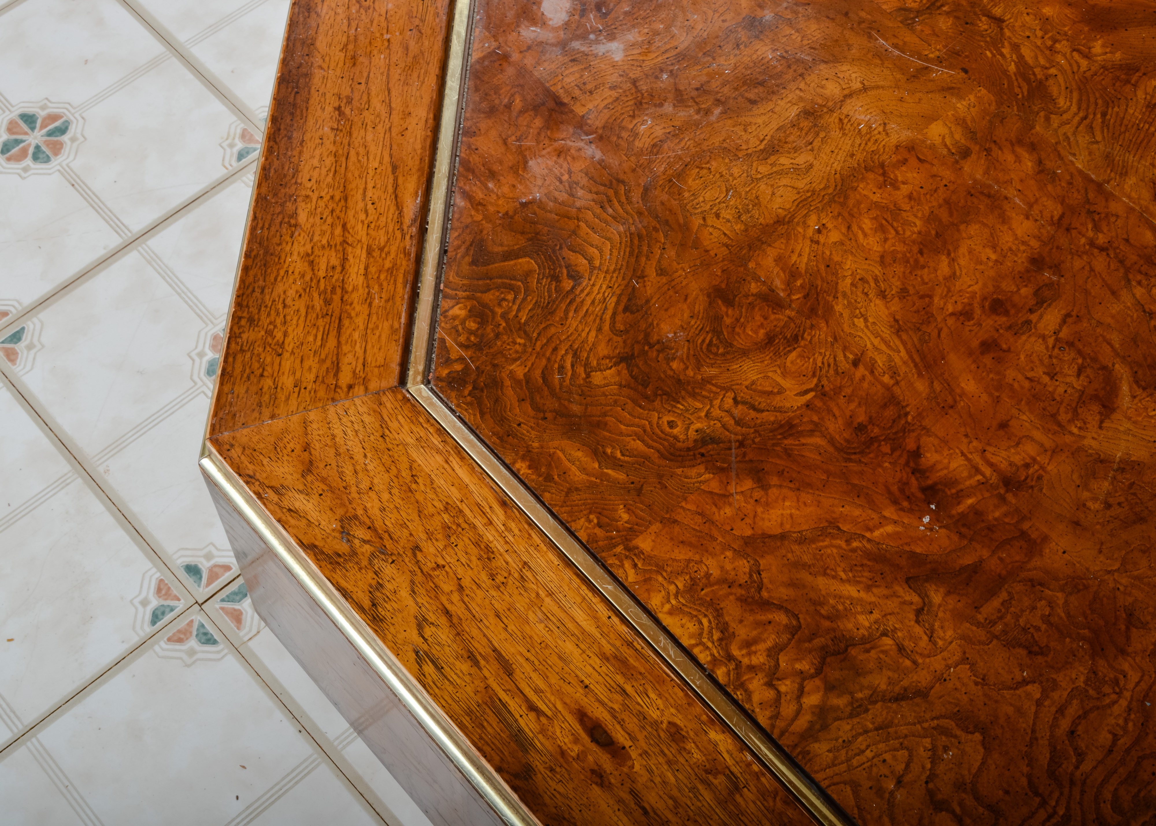 Vintage Octagonal Wooden Coffee Table