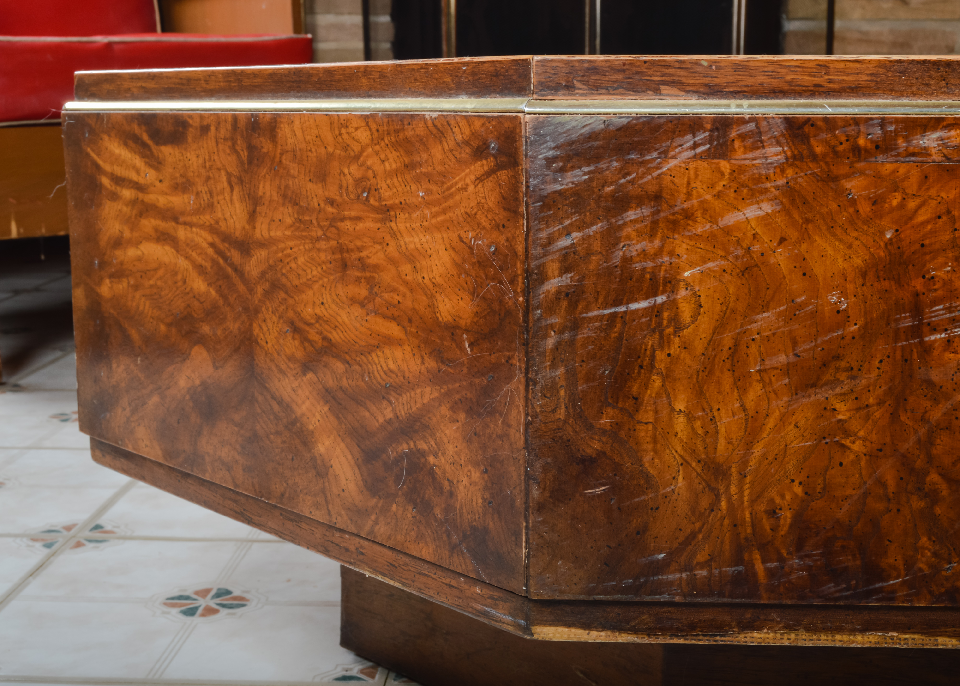 Vintage Octagonal Wooden Coffee Table