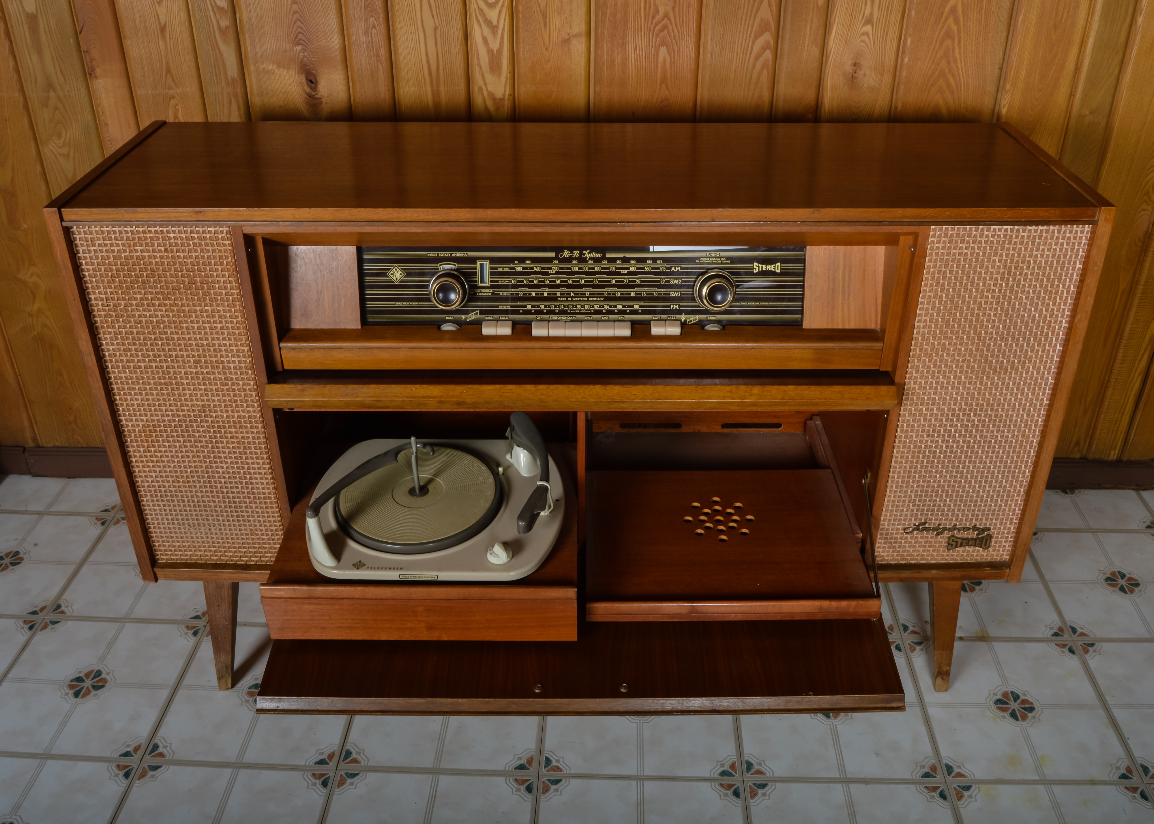 Vintage Telefunken Stereo Cabinet