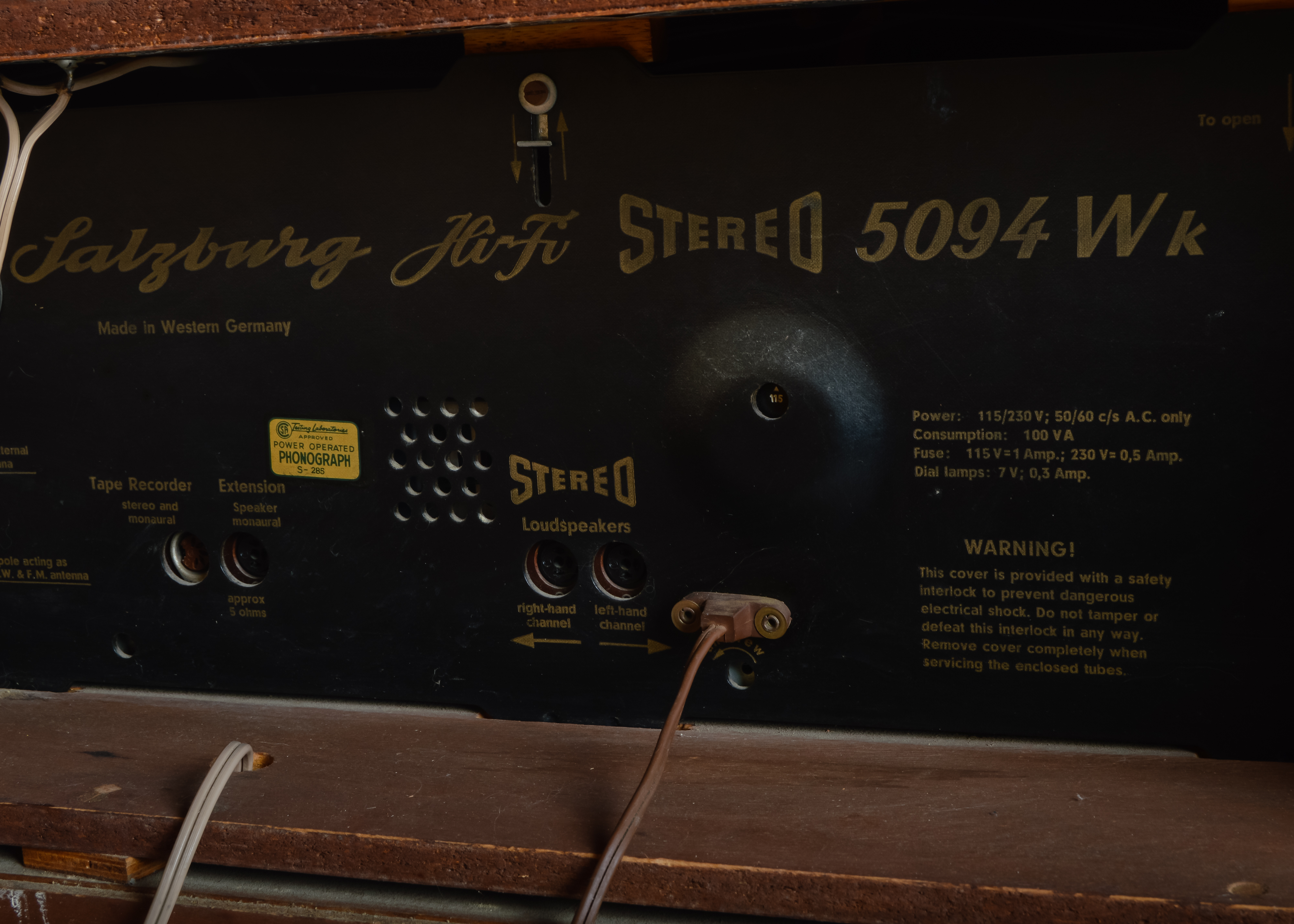 Vintage Telefunken Stereo Cabinet