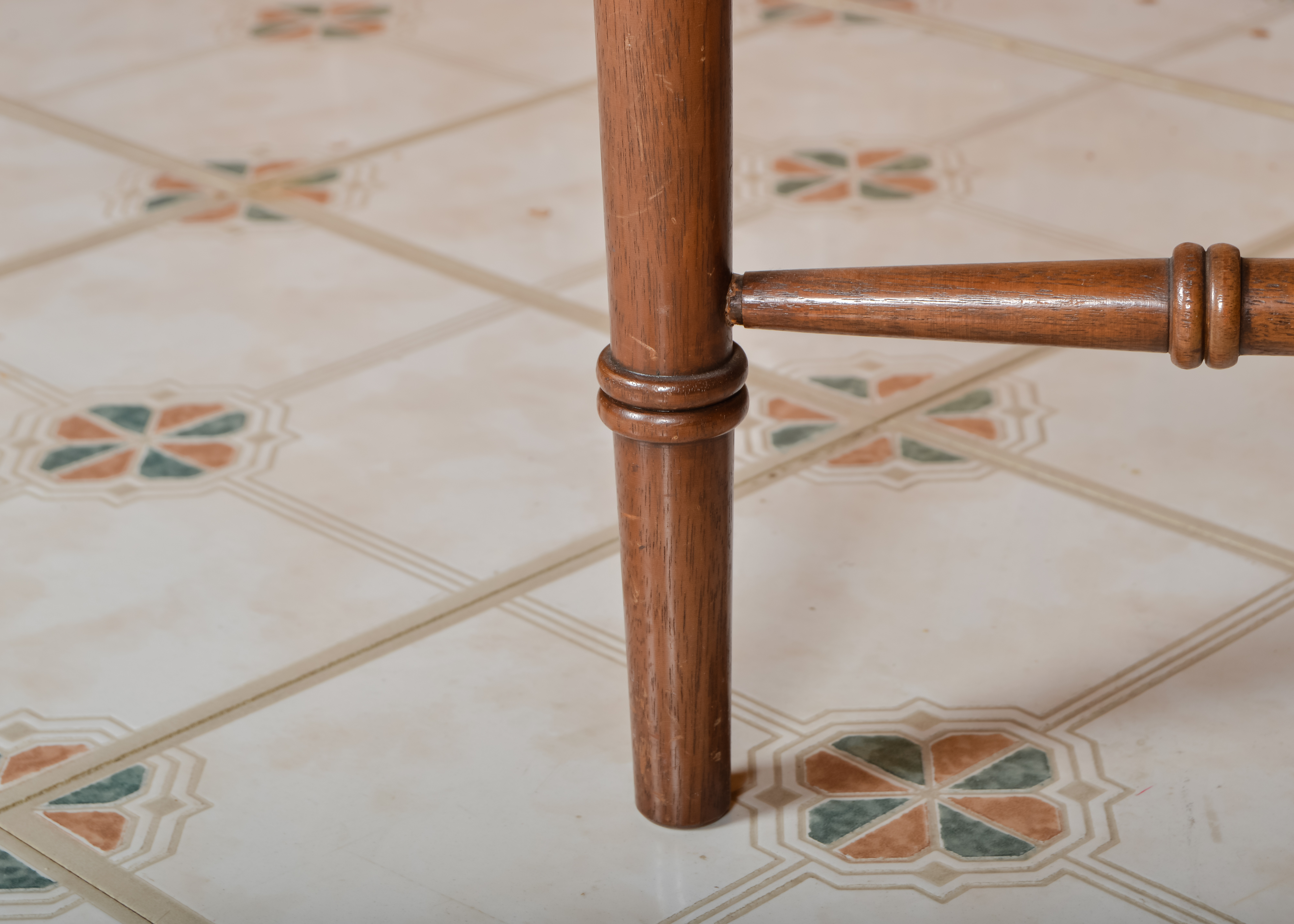 Black Painted Metal Tray Top Side Table