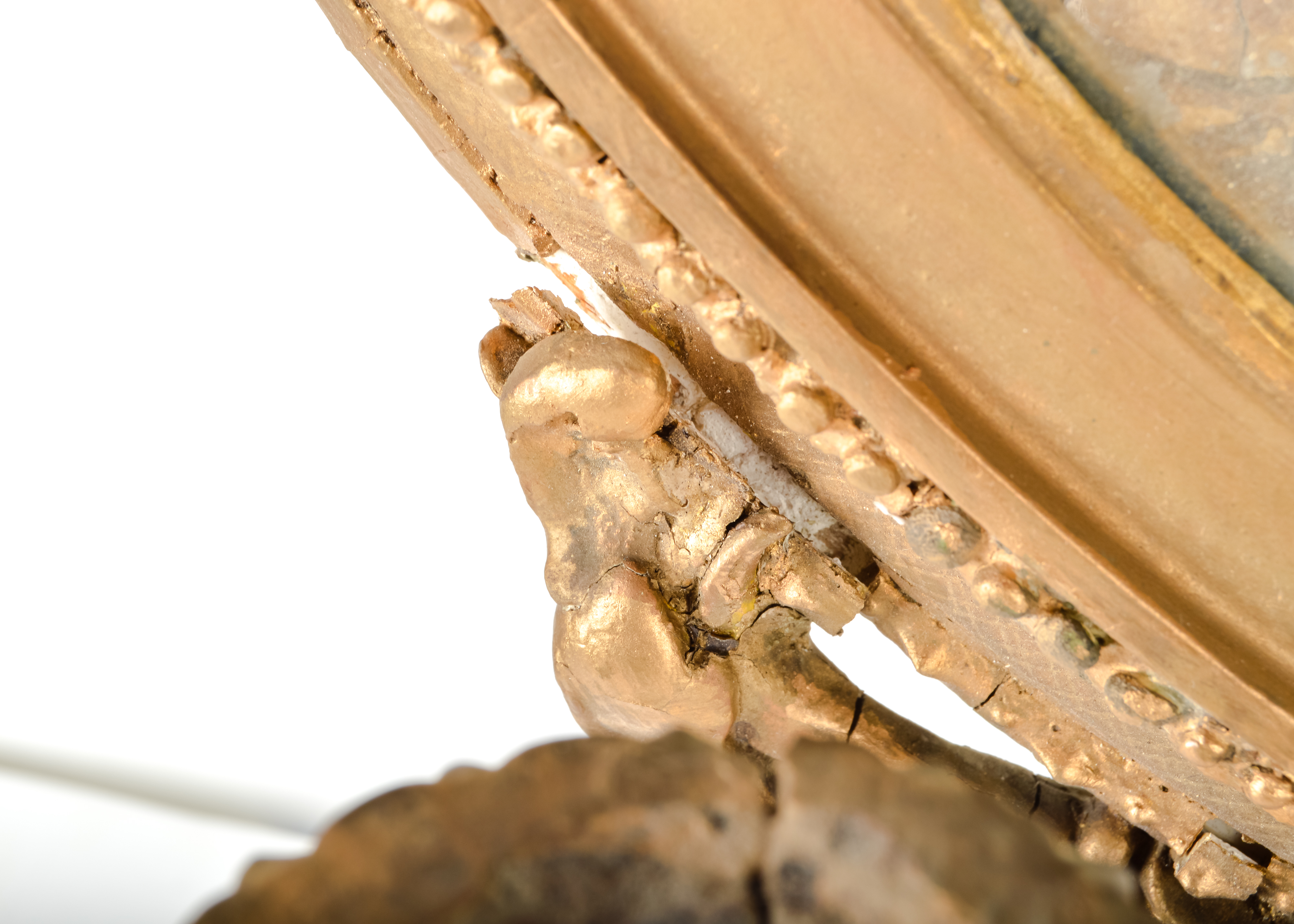 Pair of Antique Mirrored Candlestick Wall Mounts