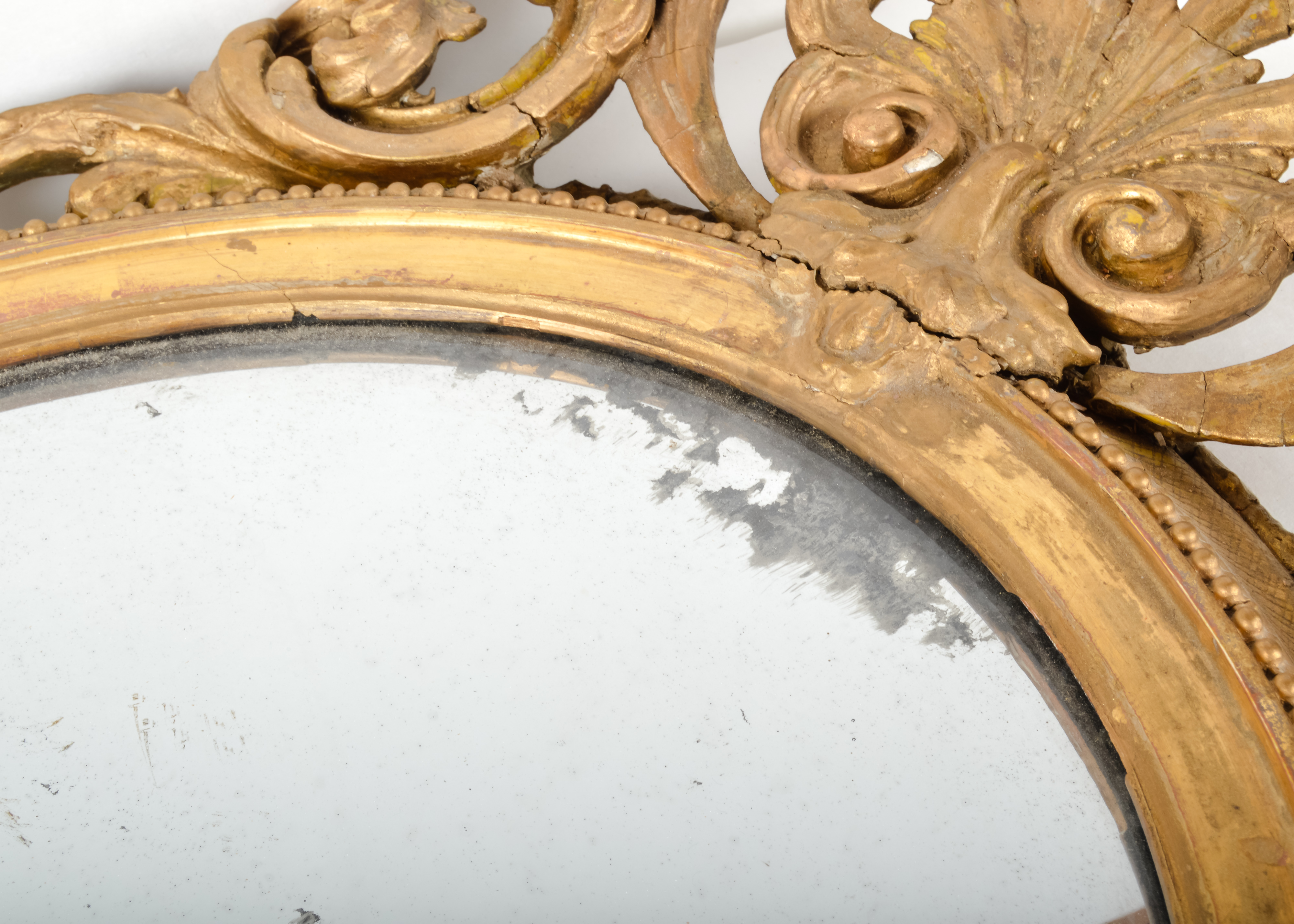 Pair of Antique Mirrored Candlestick Wall Mounts