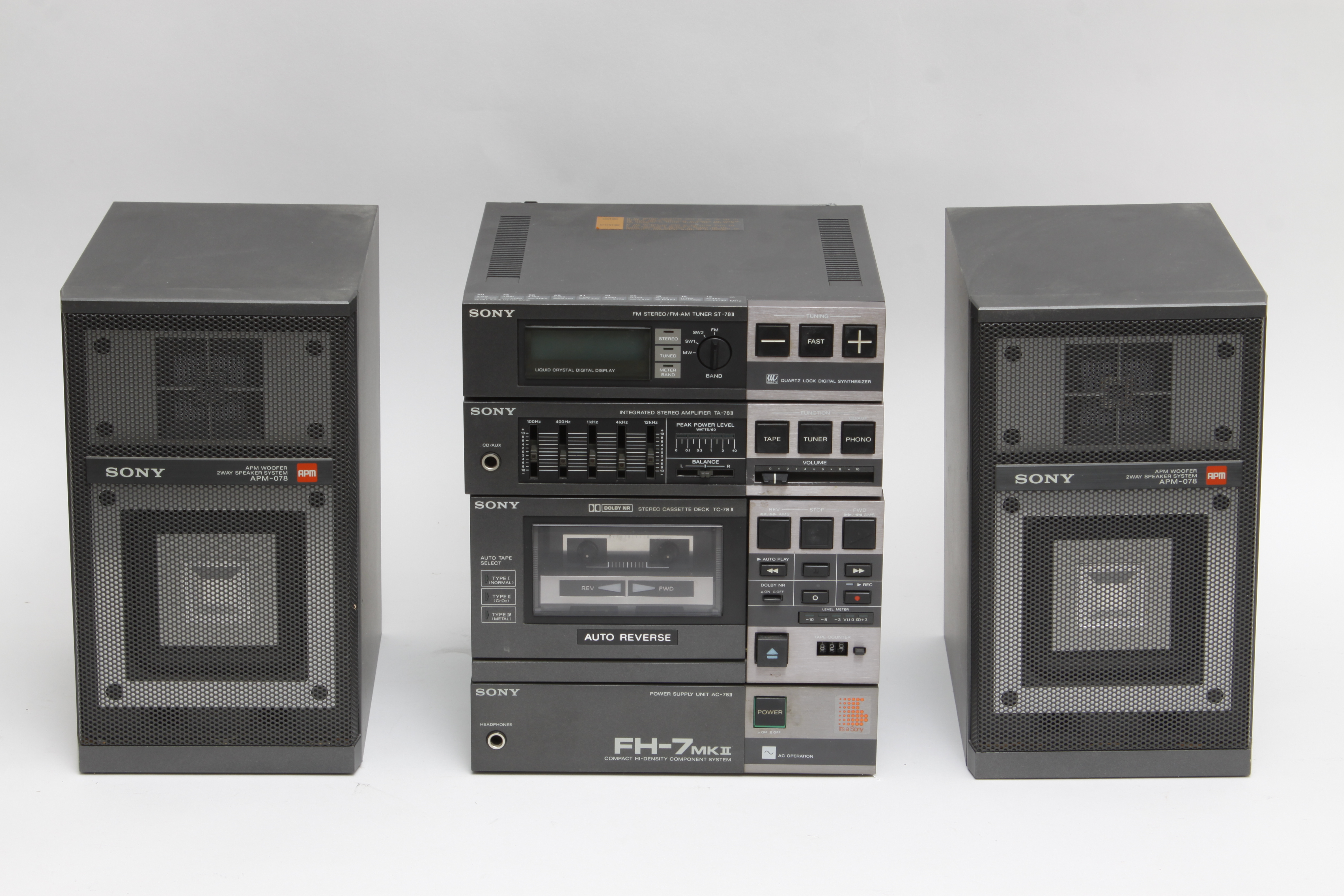 Sony FH-7 MKII Compact High Density Component System and Speakers