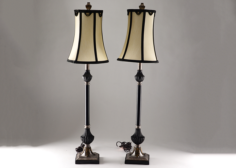 Black Candlestick Table Lamps