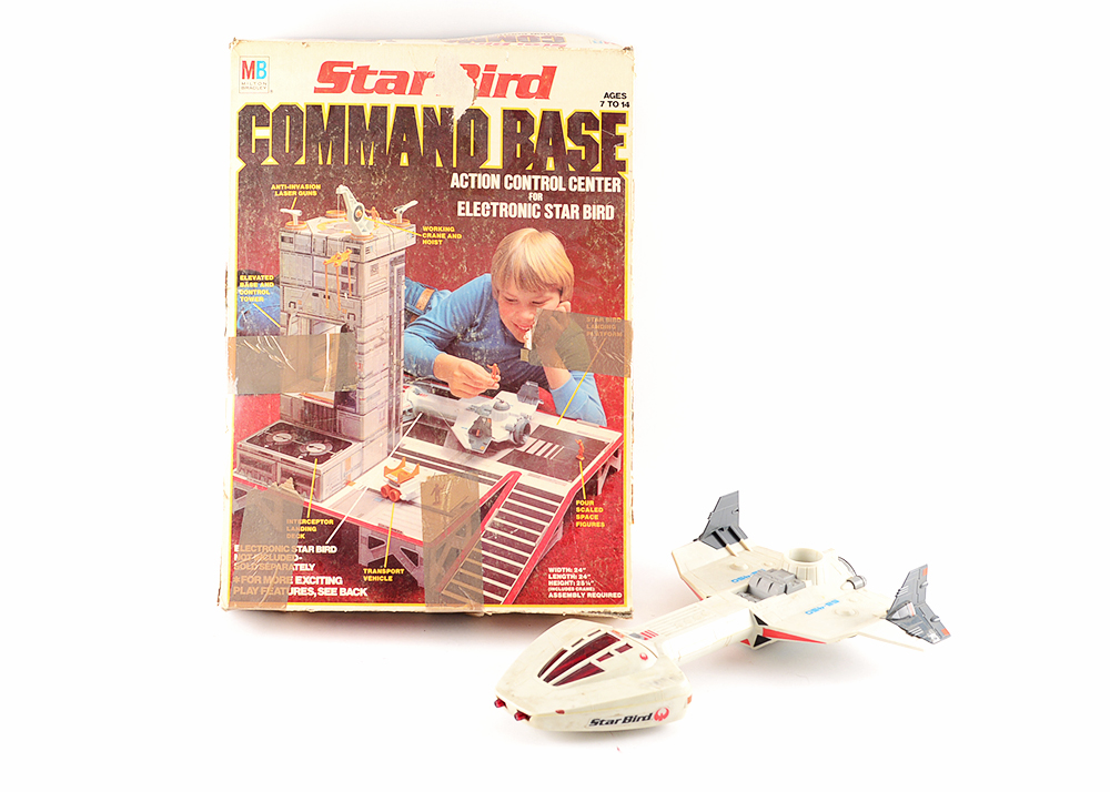 1980s Milton Bradley Star Bird and Command Base Toy