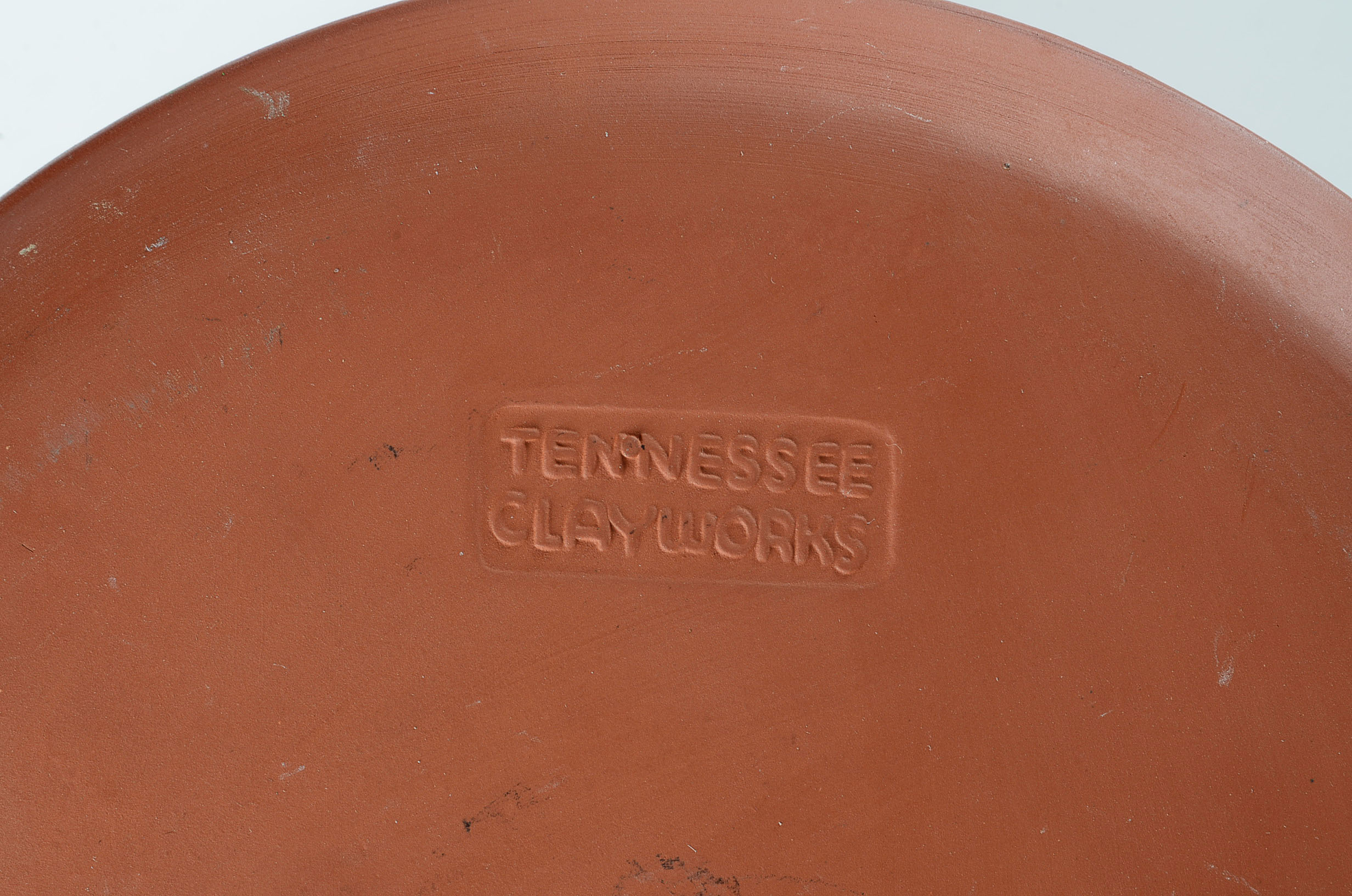 Redware Pottery Plate and Bowls