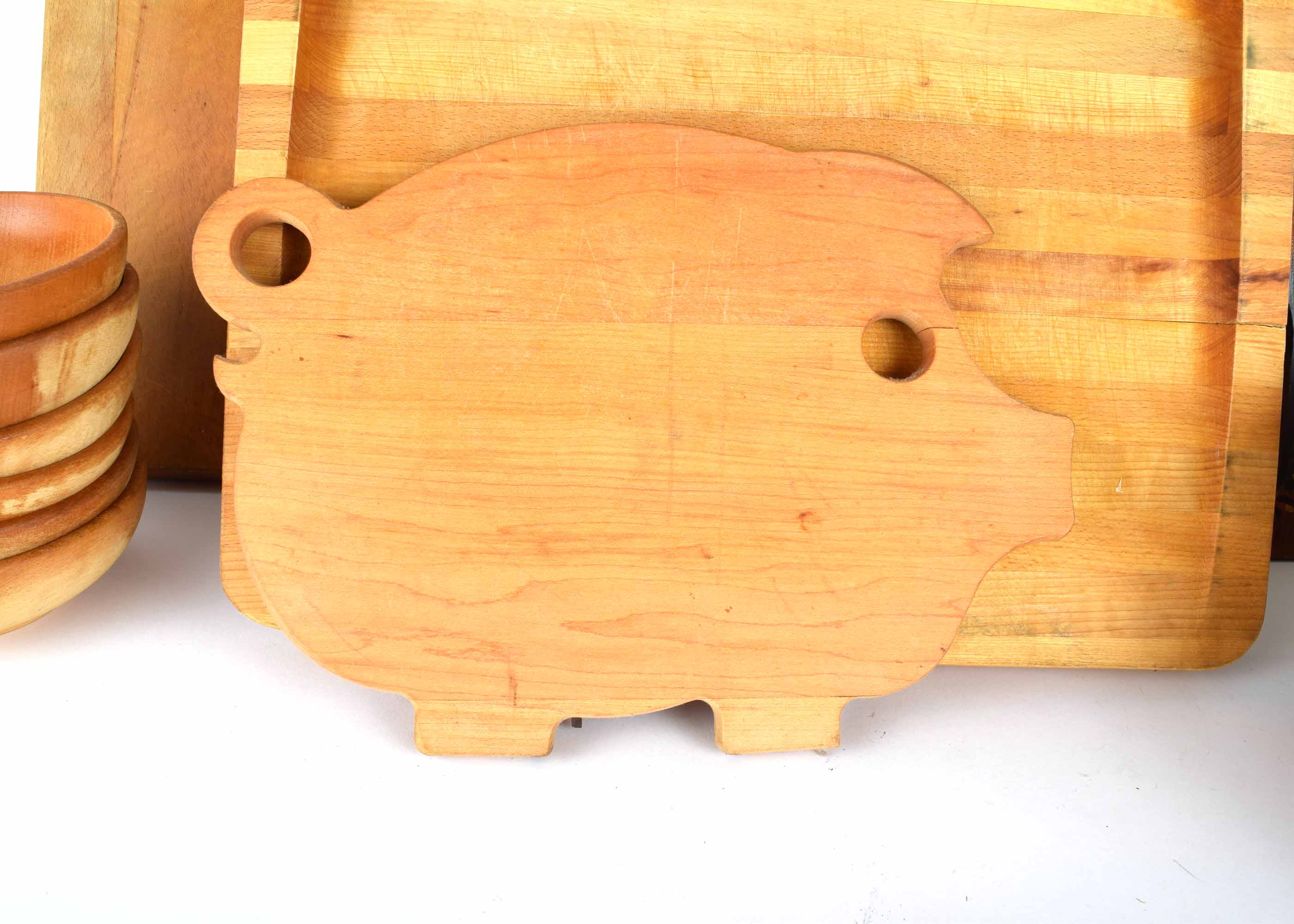 Wood Cutting Boards and Bowls