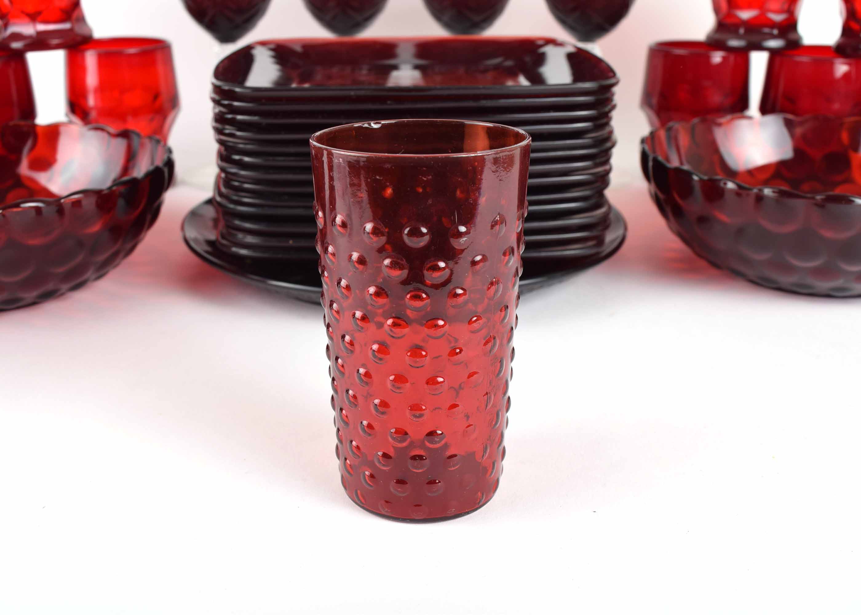 Ruby Glassware Assortment
