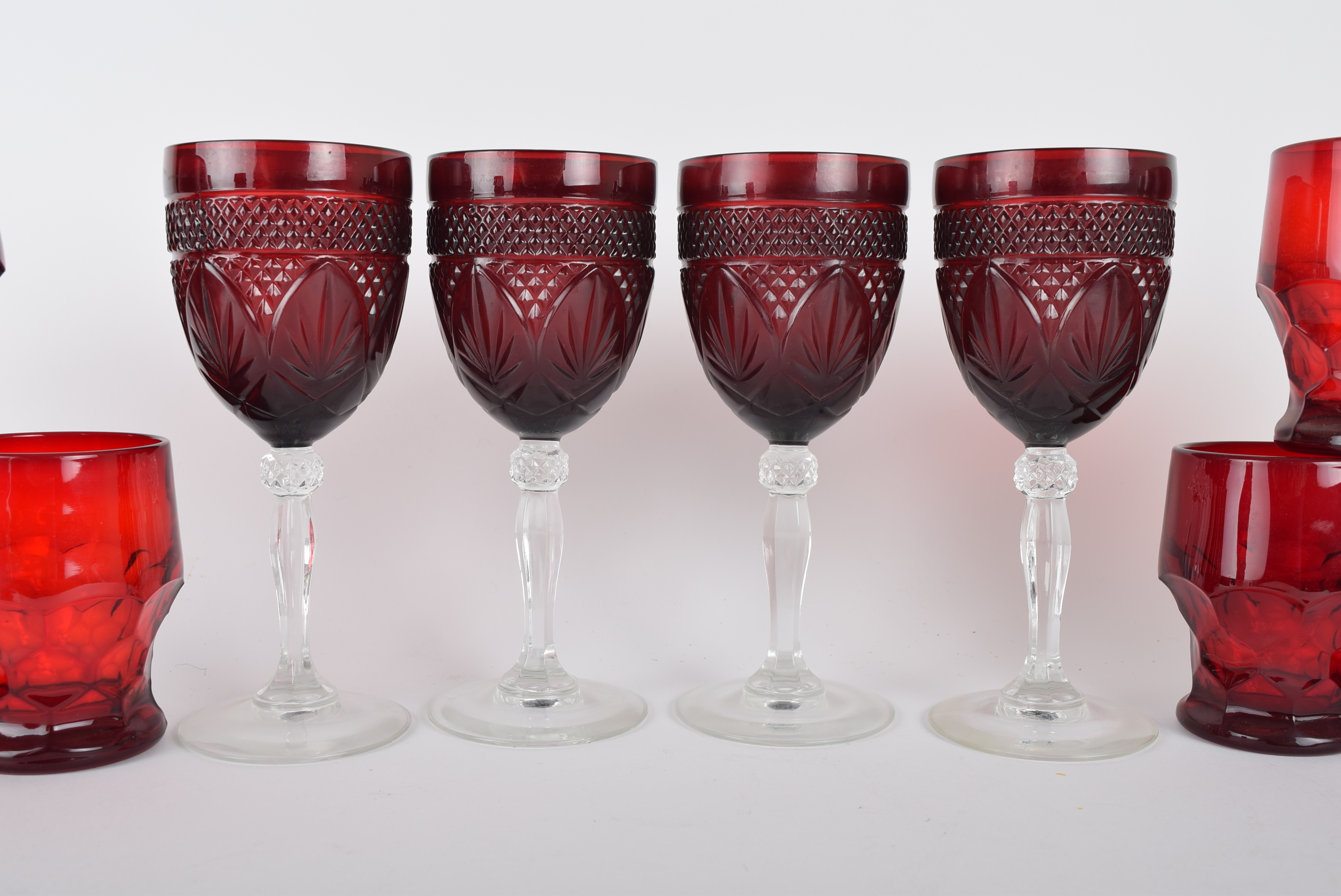 Ruby Glassware Assortment