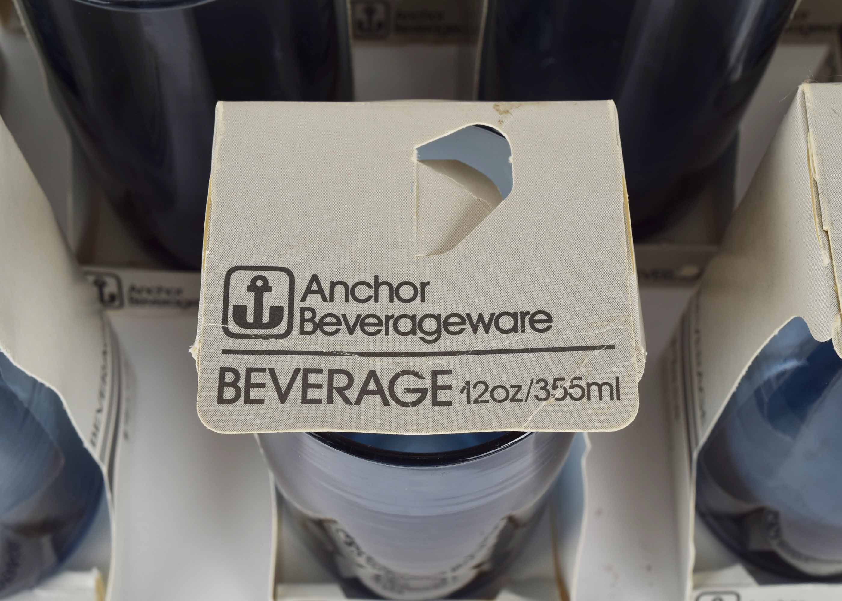 Vintage Colored Drinking Glass Assortment