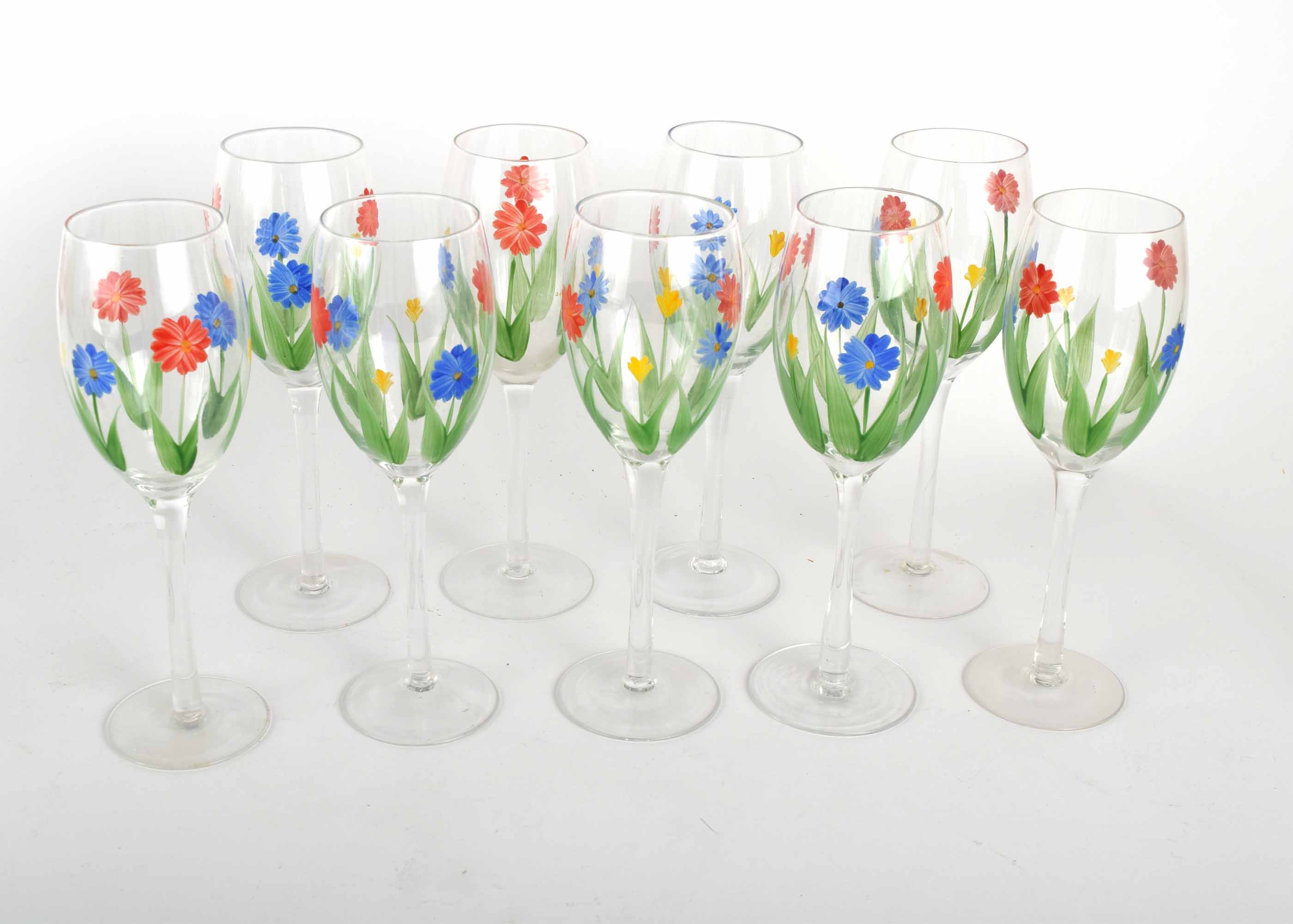 Painted Wine Glass Collection