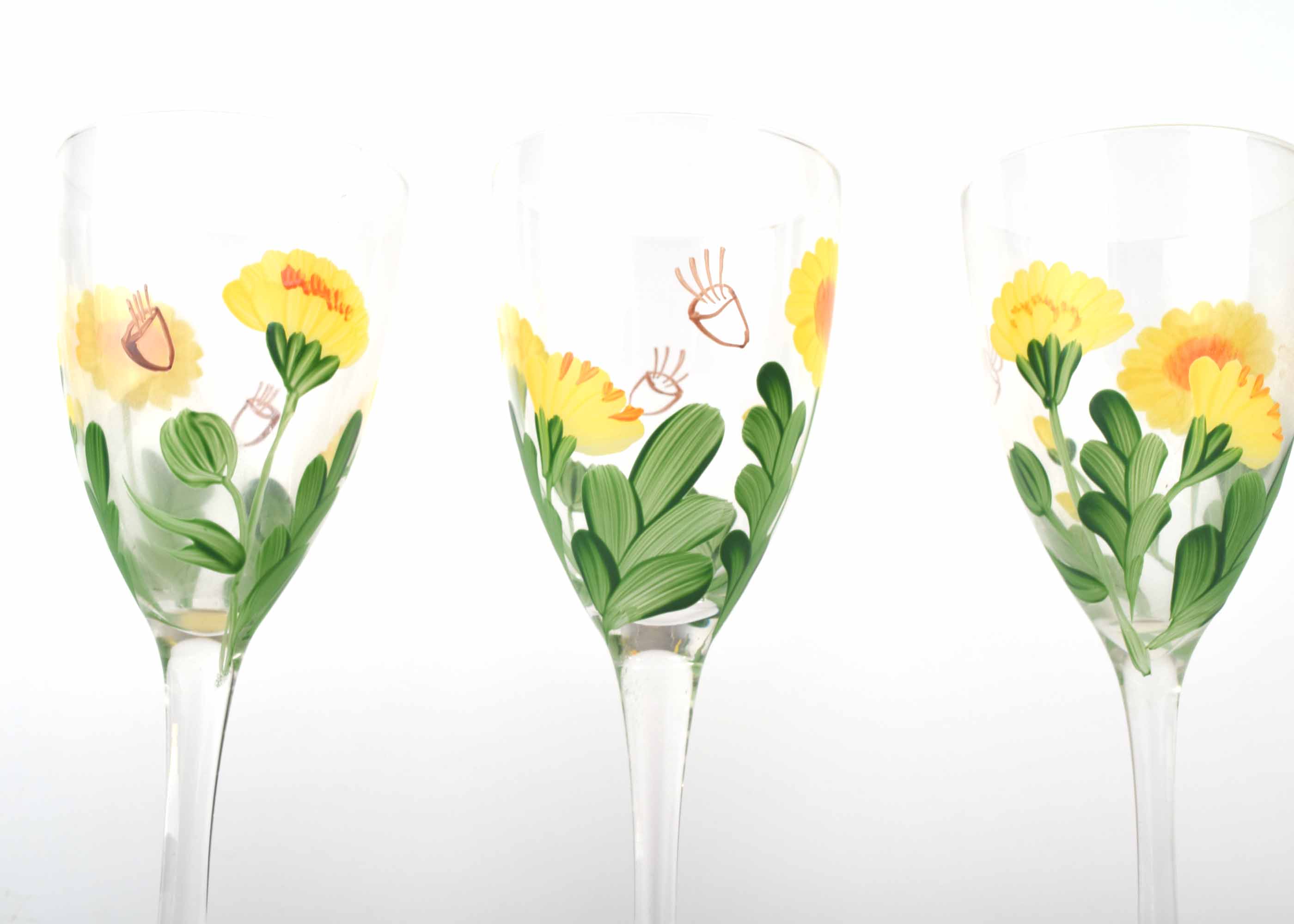 Painted Wine Glass Collection
