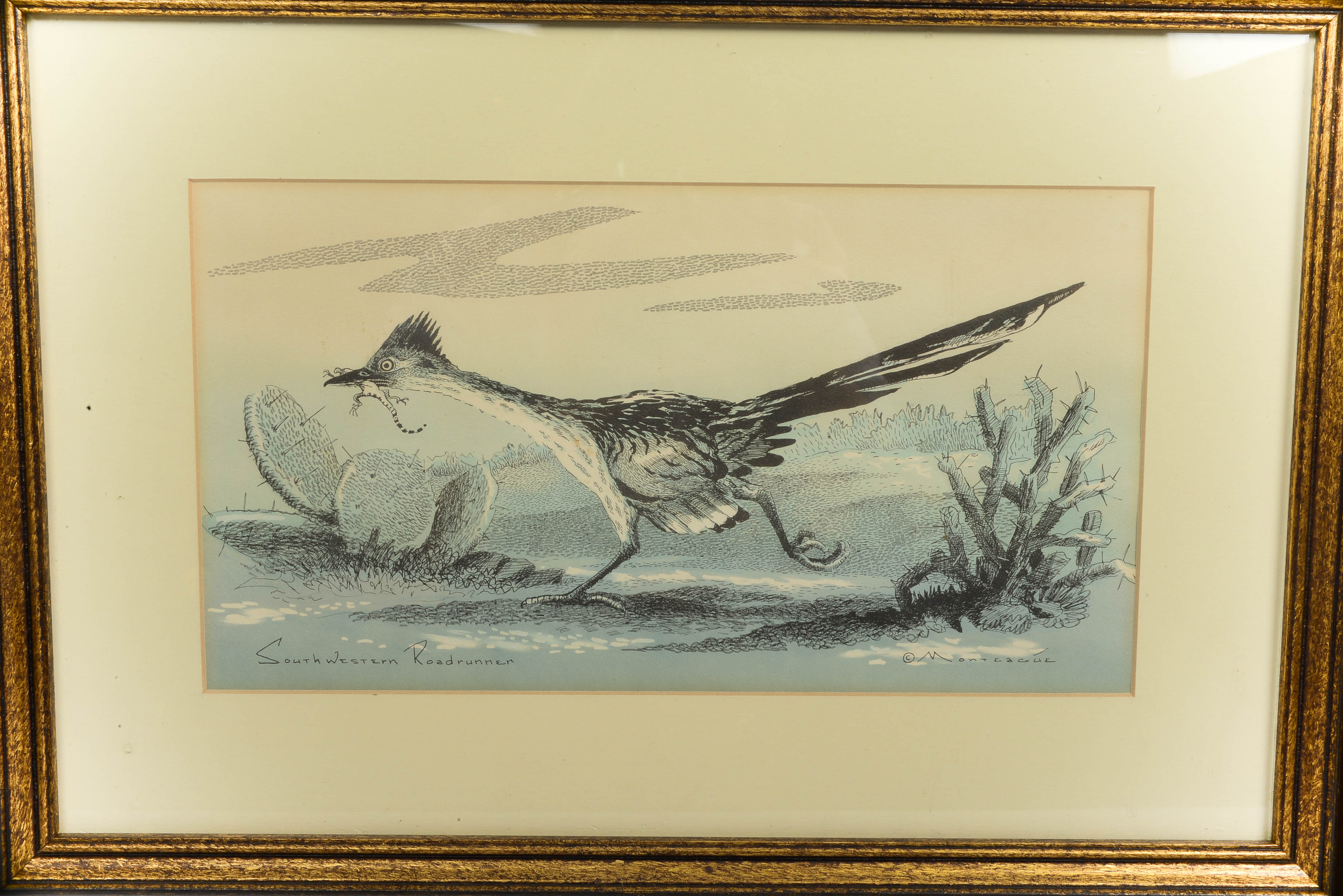 Signed J.S. Wilson Wild Life Print and Monteague Print