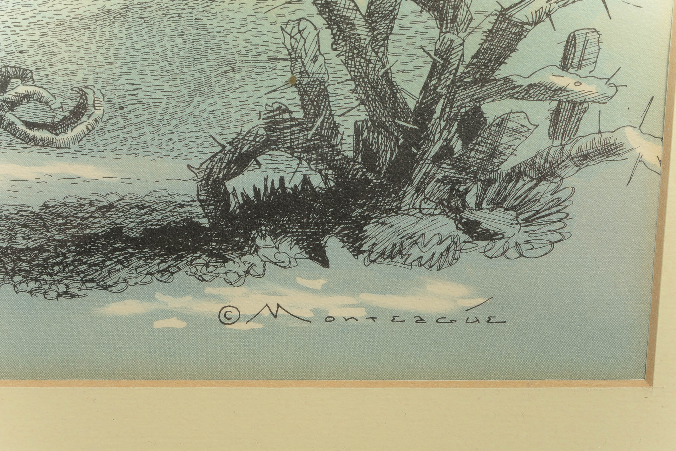 Signed J.S. Wilson Wild Life Print and Monteague Print