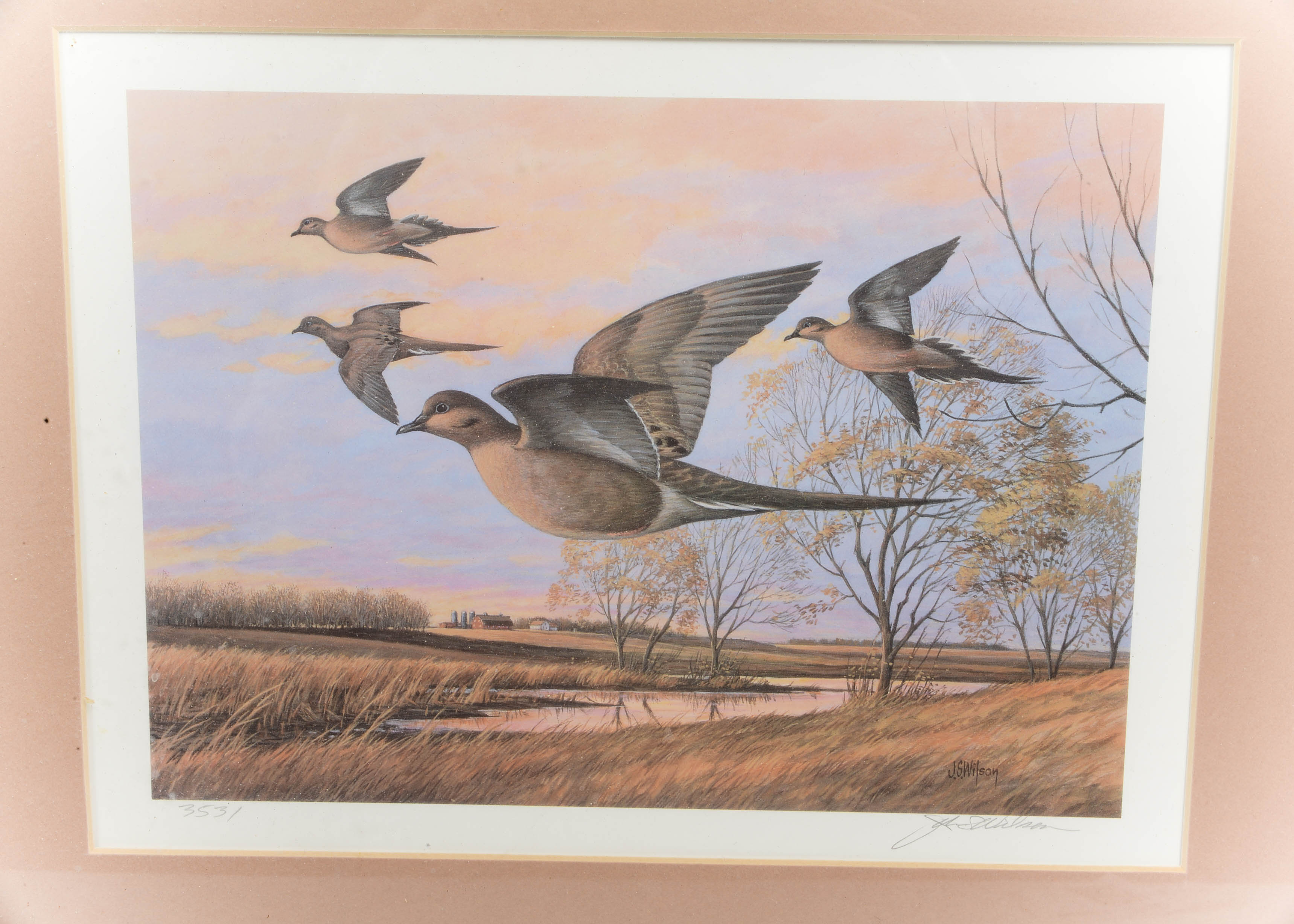 Signed J.S. Wilson Wild Life Print and Monteague Print