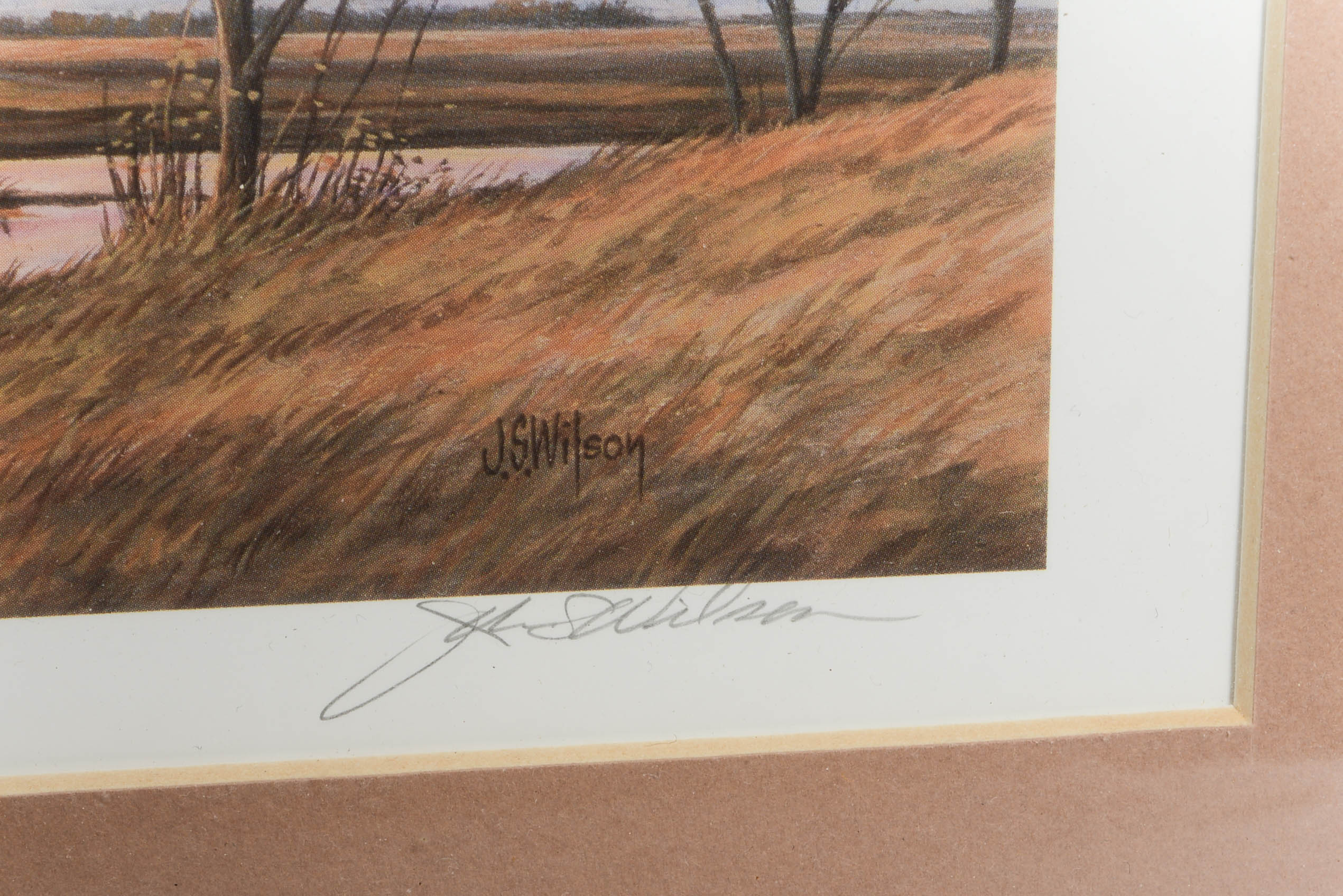 Signed J.S. Wilson Wild Life Print and Monteague Print