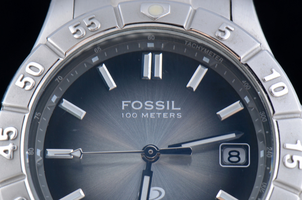 Fossil Blue Stainless Steel 100 Meter Quartz Men's Watch