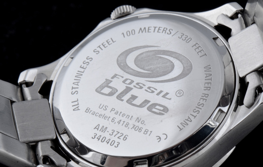 Fossil Blue Stainless Steel 100 Meter Quartz Men's Watch