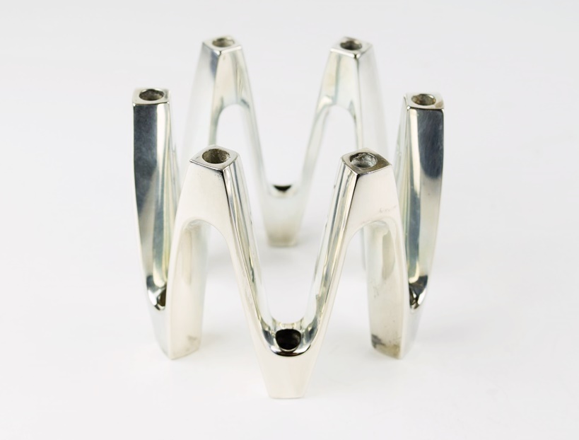 Dansk Mid-Century Modern Candle Holder with Slender Tapers