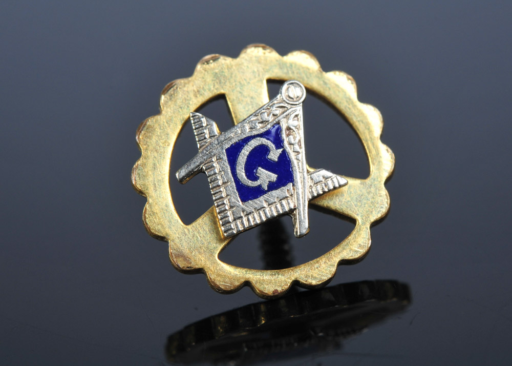 Collection of Vintage 10K and Sterling Masonic Blue Lodge Medals and Pins