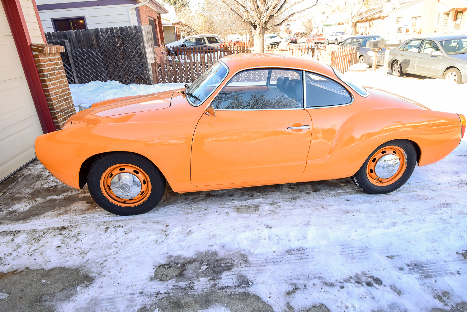 Amber Orange 1973 Volkswagen Karmann Ghia